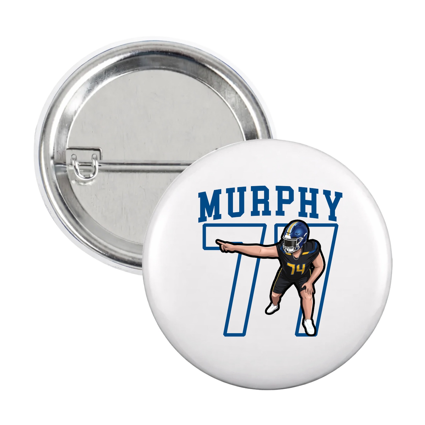 Game Day Button — Shirsey in White