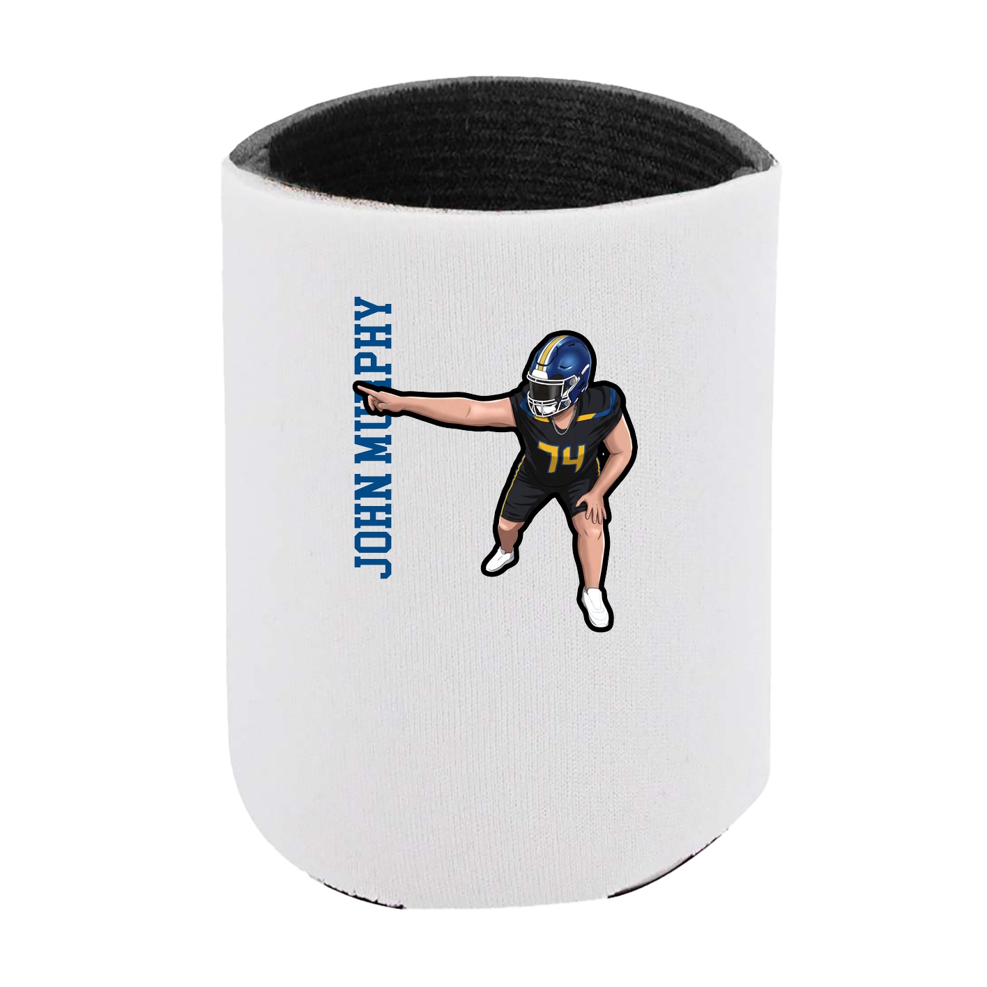 Can Holder — Name Vertical in White