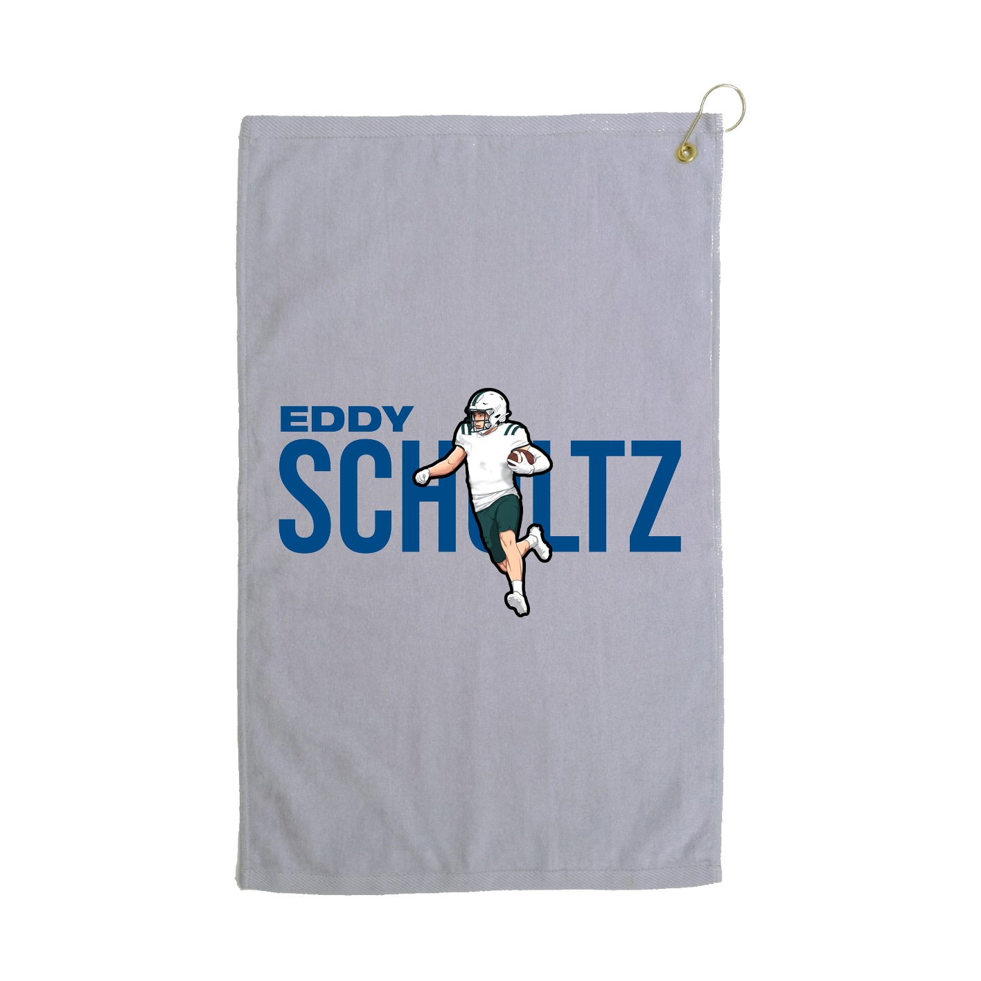 Golf Towel — Player Name in Grey
