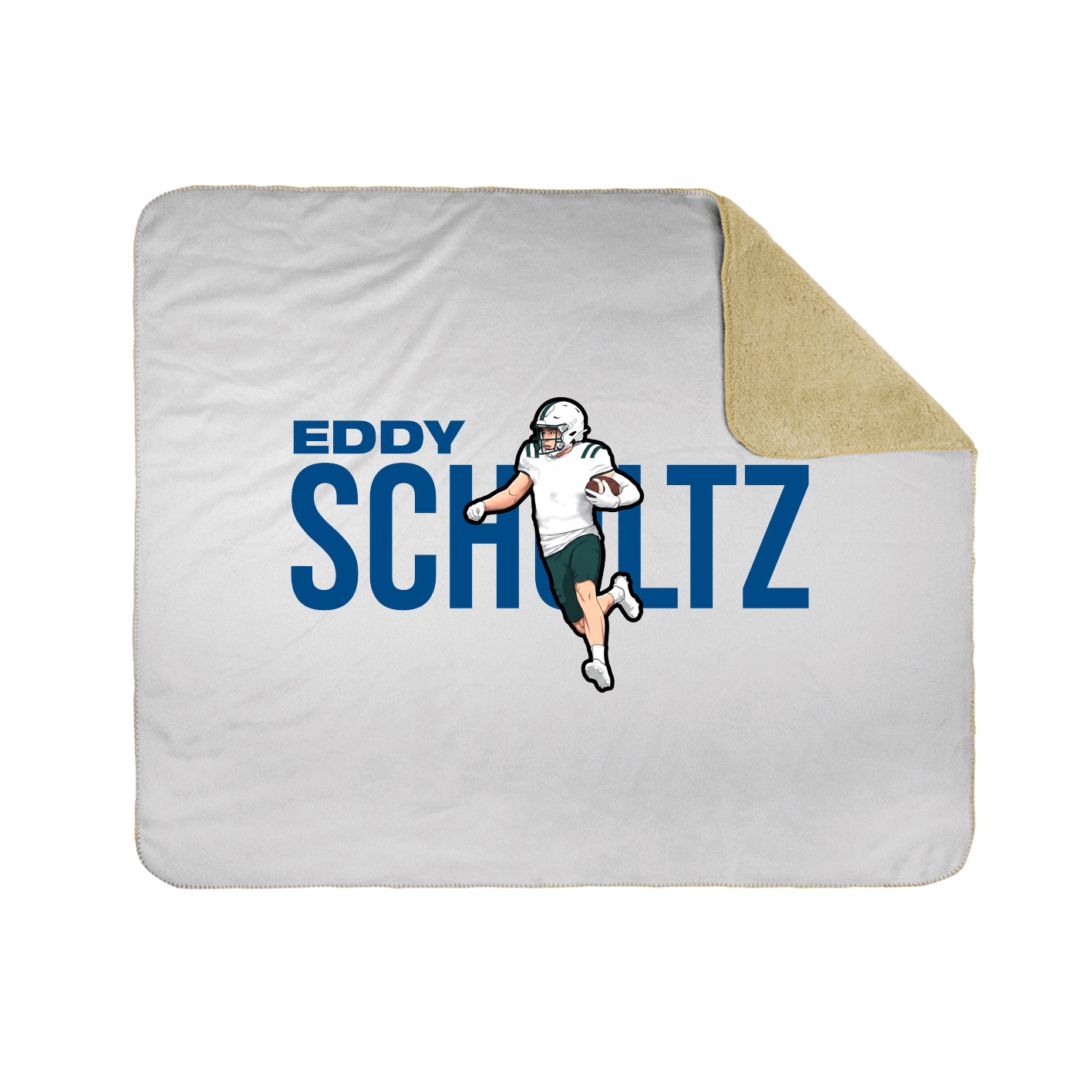 Throw Blanket — Player Name in White