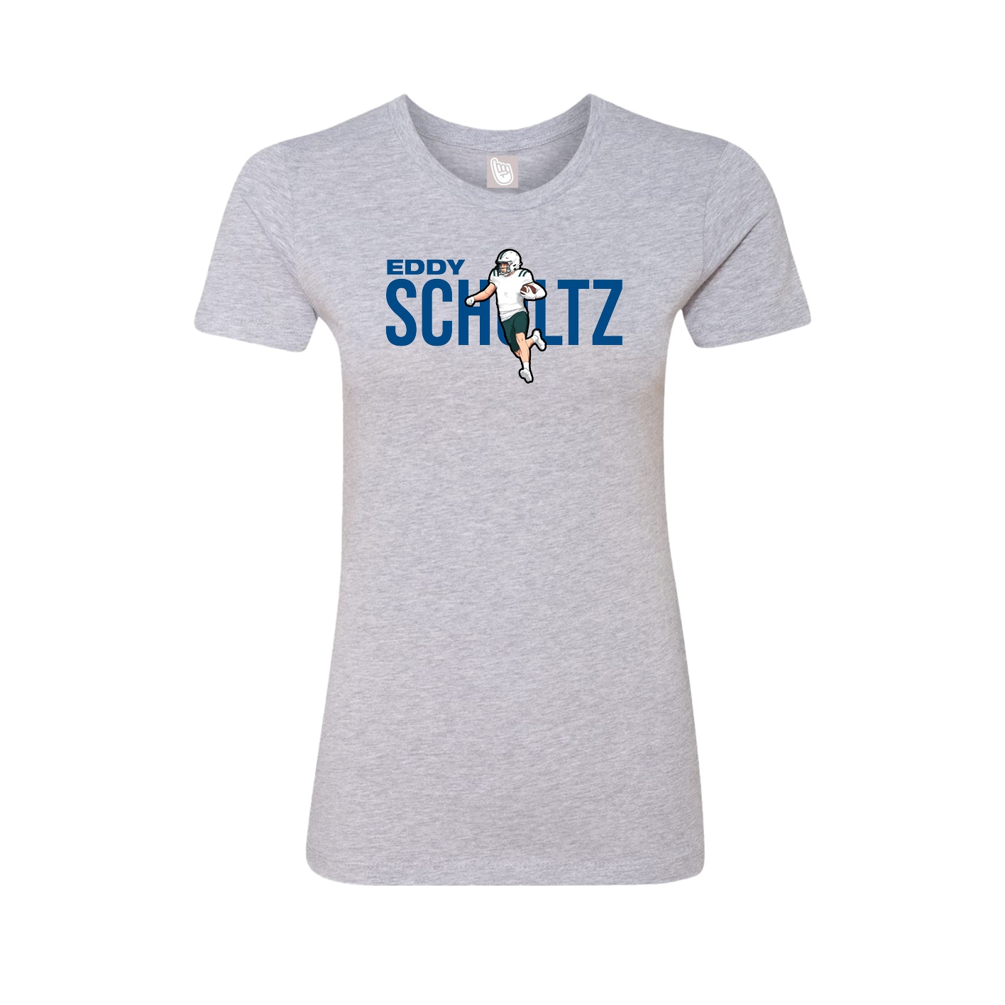 Womens Tee — Player Name in Grey