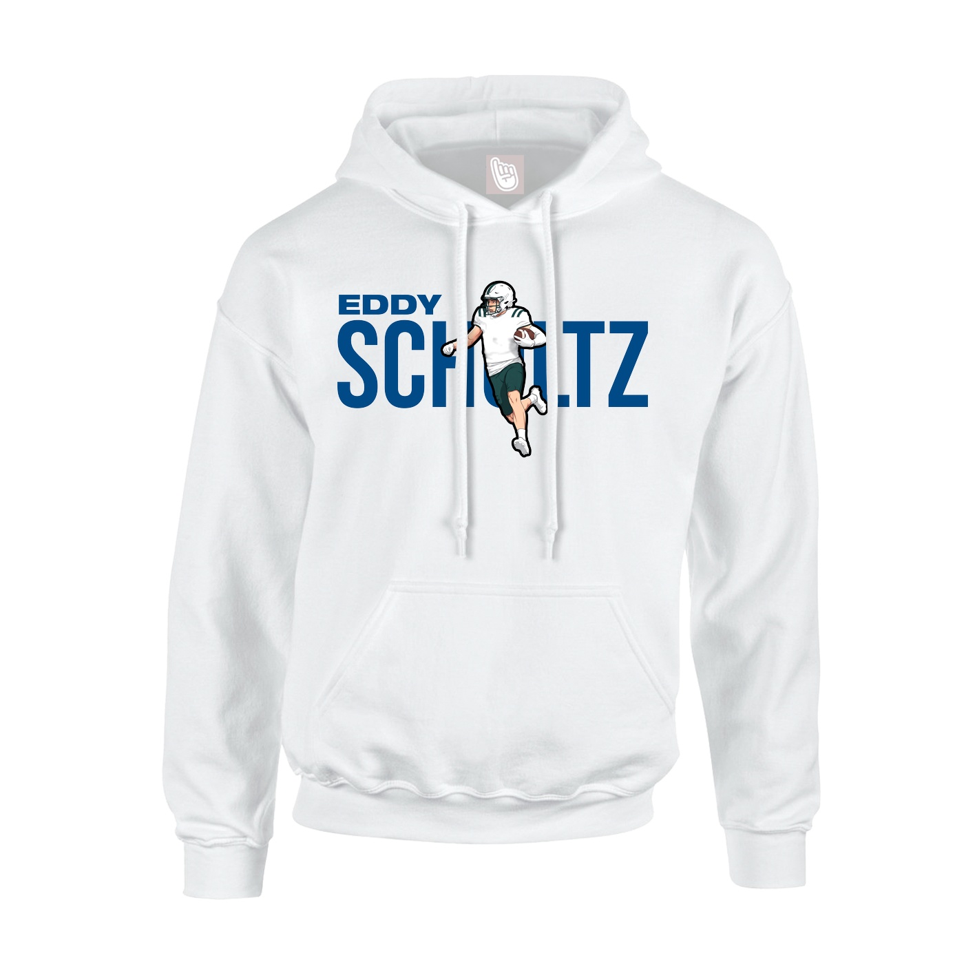 Youth Hoodie — Player Name in White