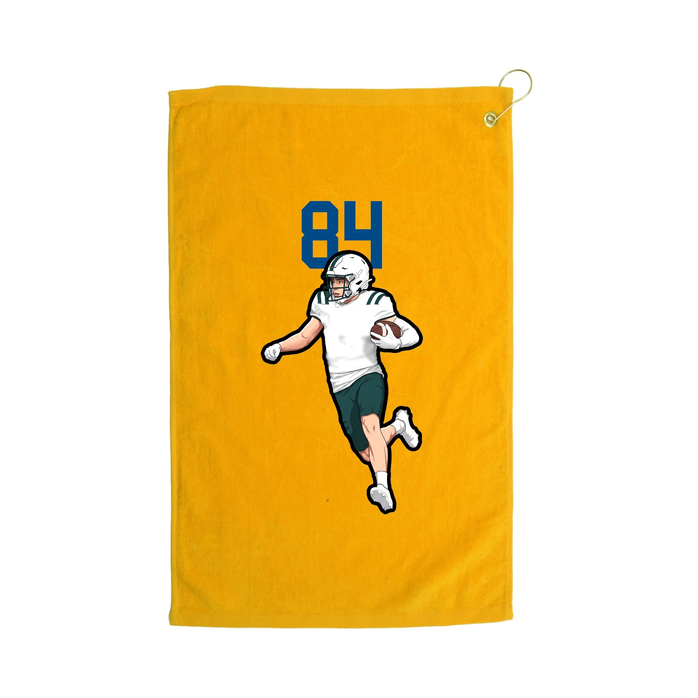 Golf Towel — Number Top in Gold