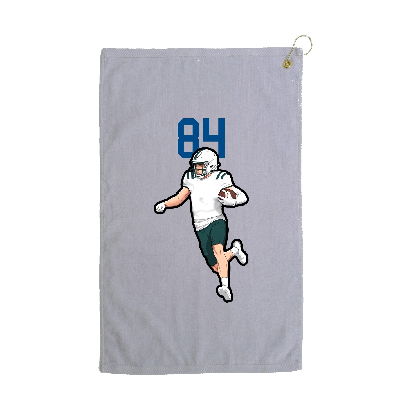 Golf Towel — Number Top in Grey