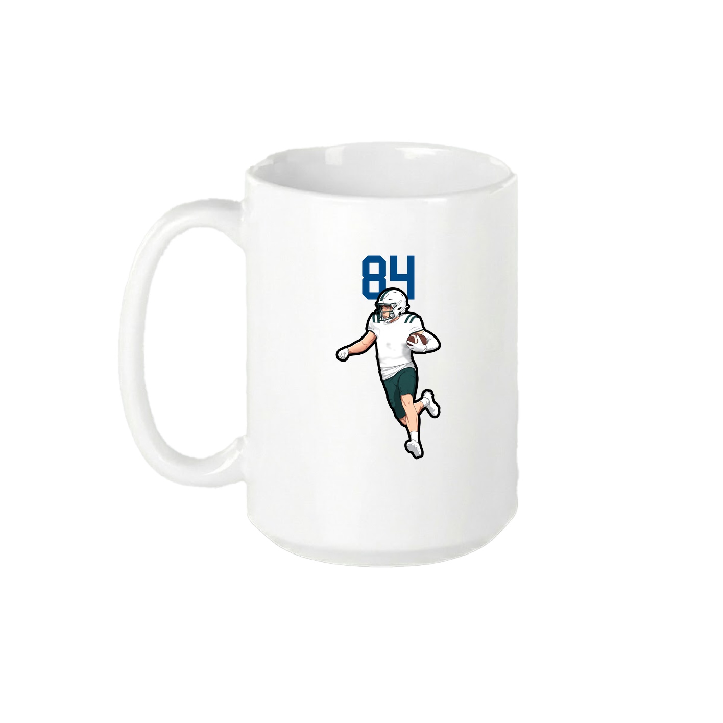 15oz Coffee Mug — Number Top in White