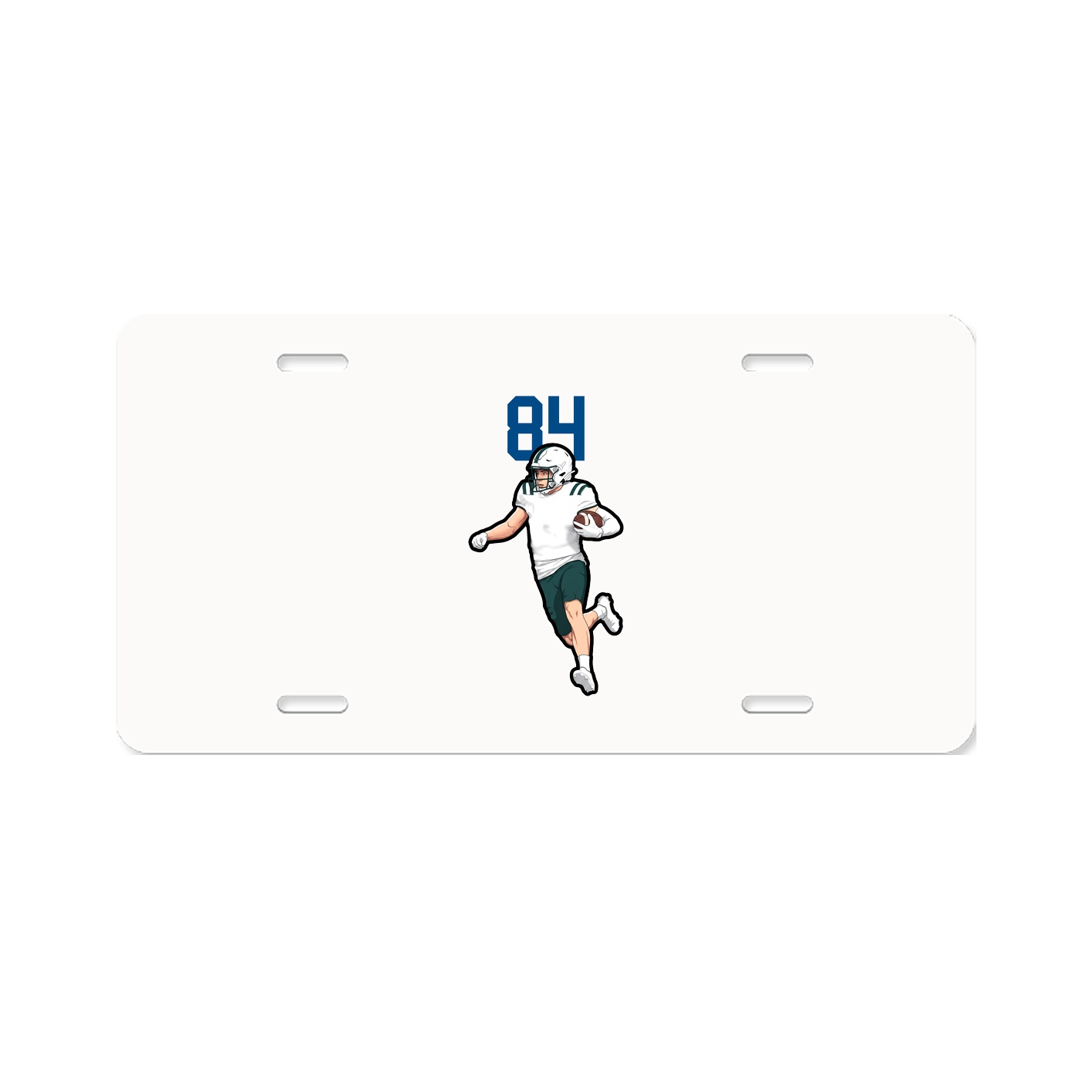 License Plate — Number Top in Classic