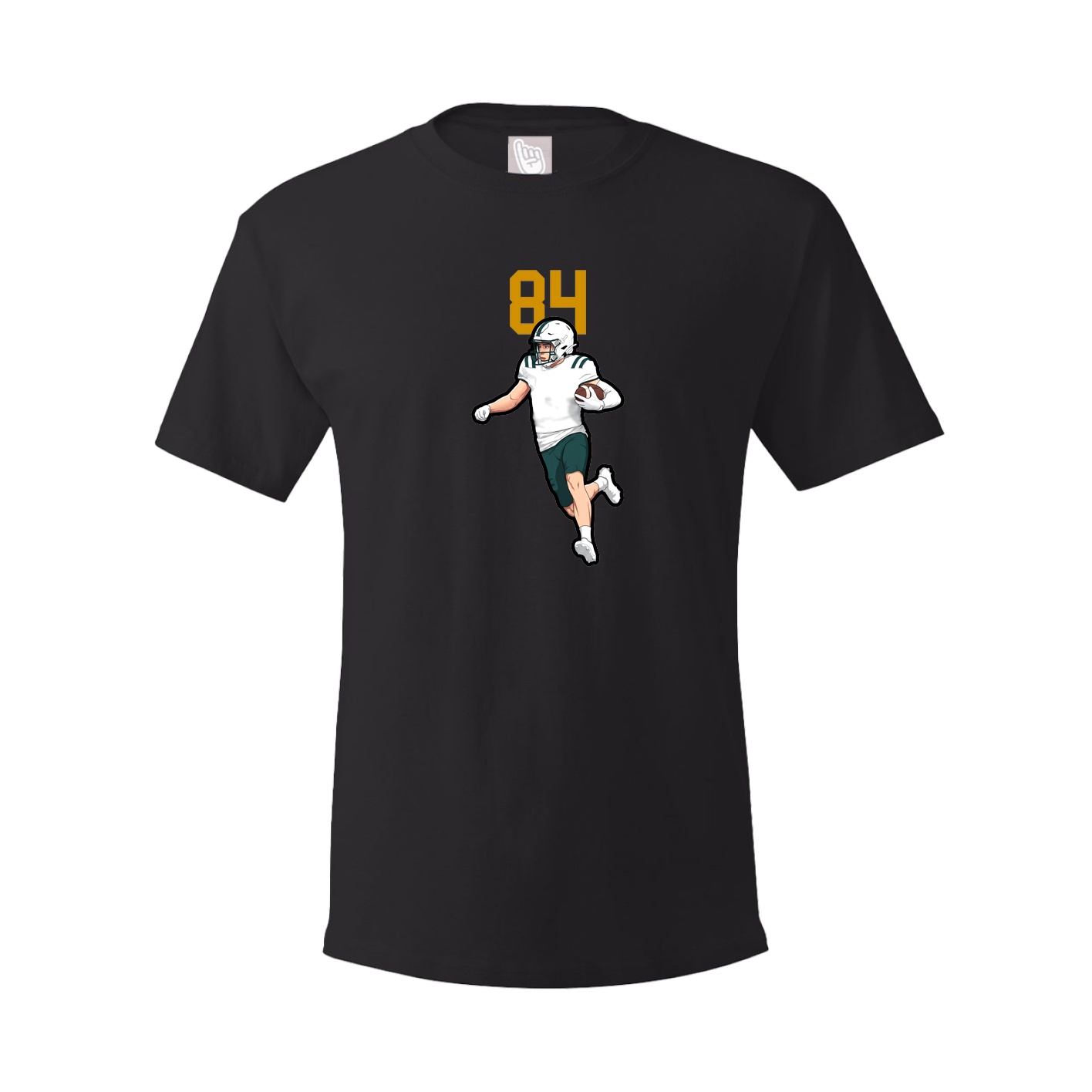 Youth Tee — Number Top in Black