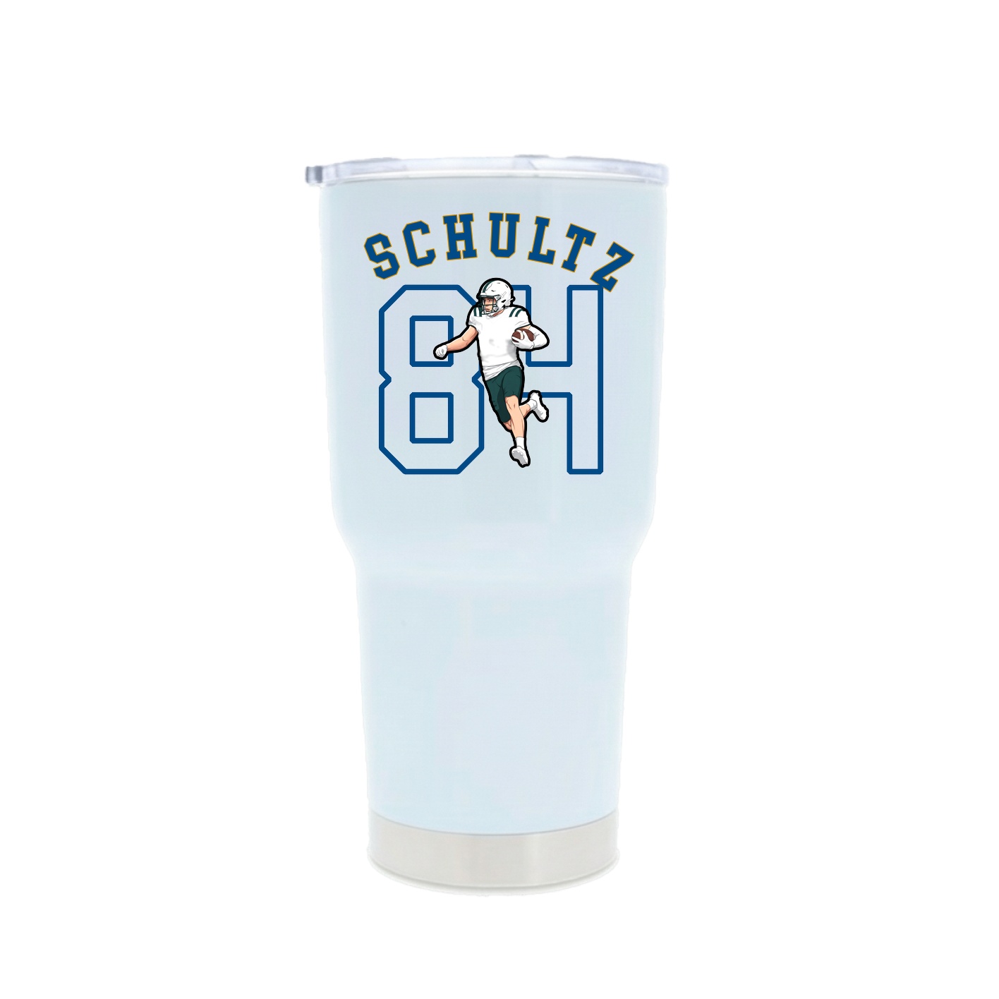 30oz Stainless Steel Tumbler — Shirsey Arch in White