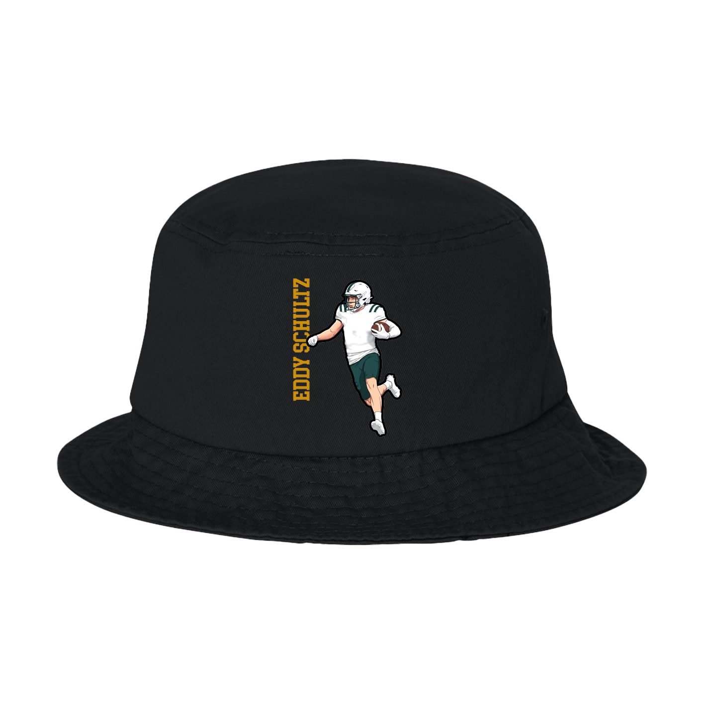 Bucket Cap — Name Vertical in Black