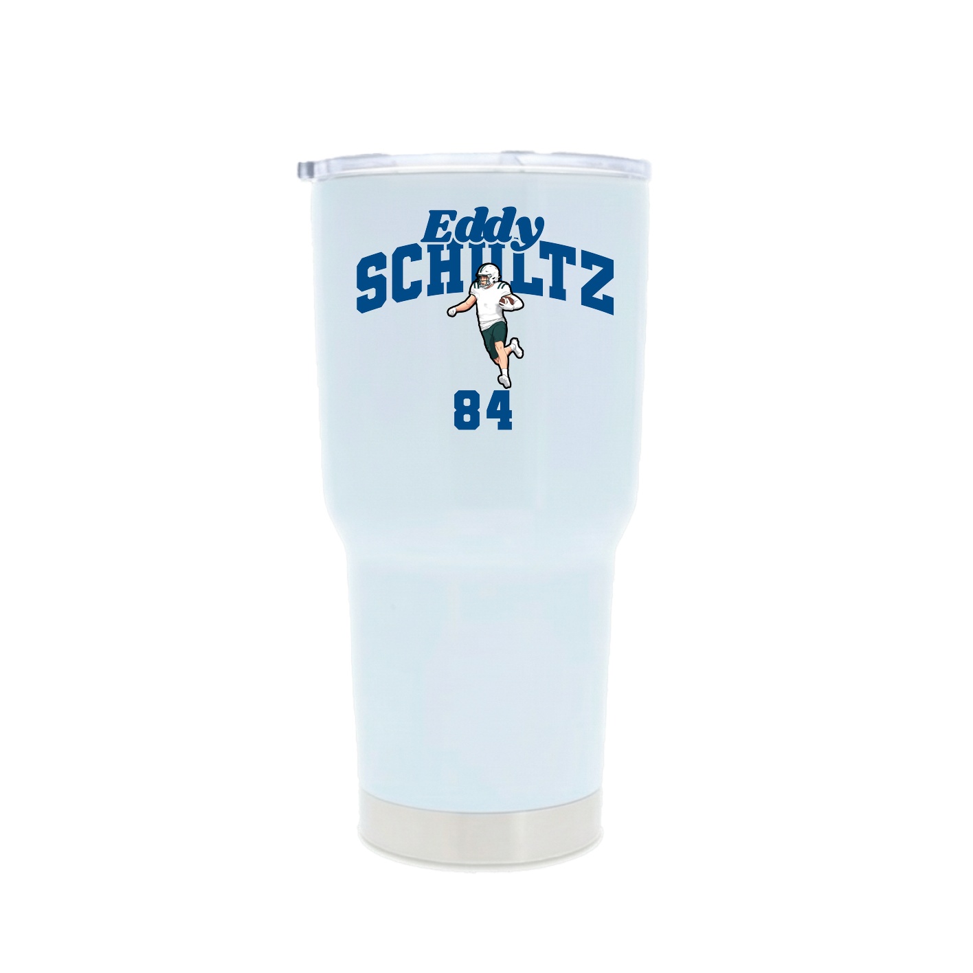 30oz Stainless Steel Tumbler — Signature Arch in White