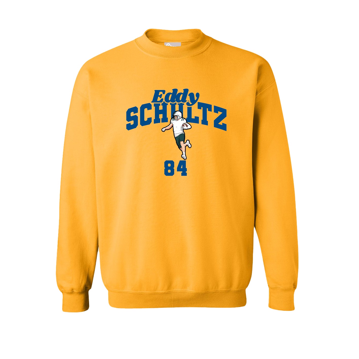 Fleece Crew — Signature Arch in Gold