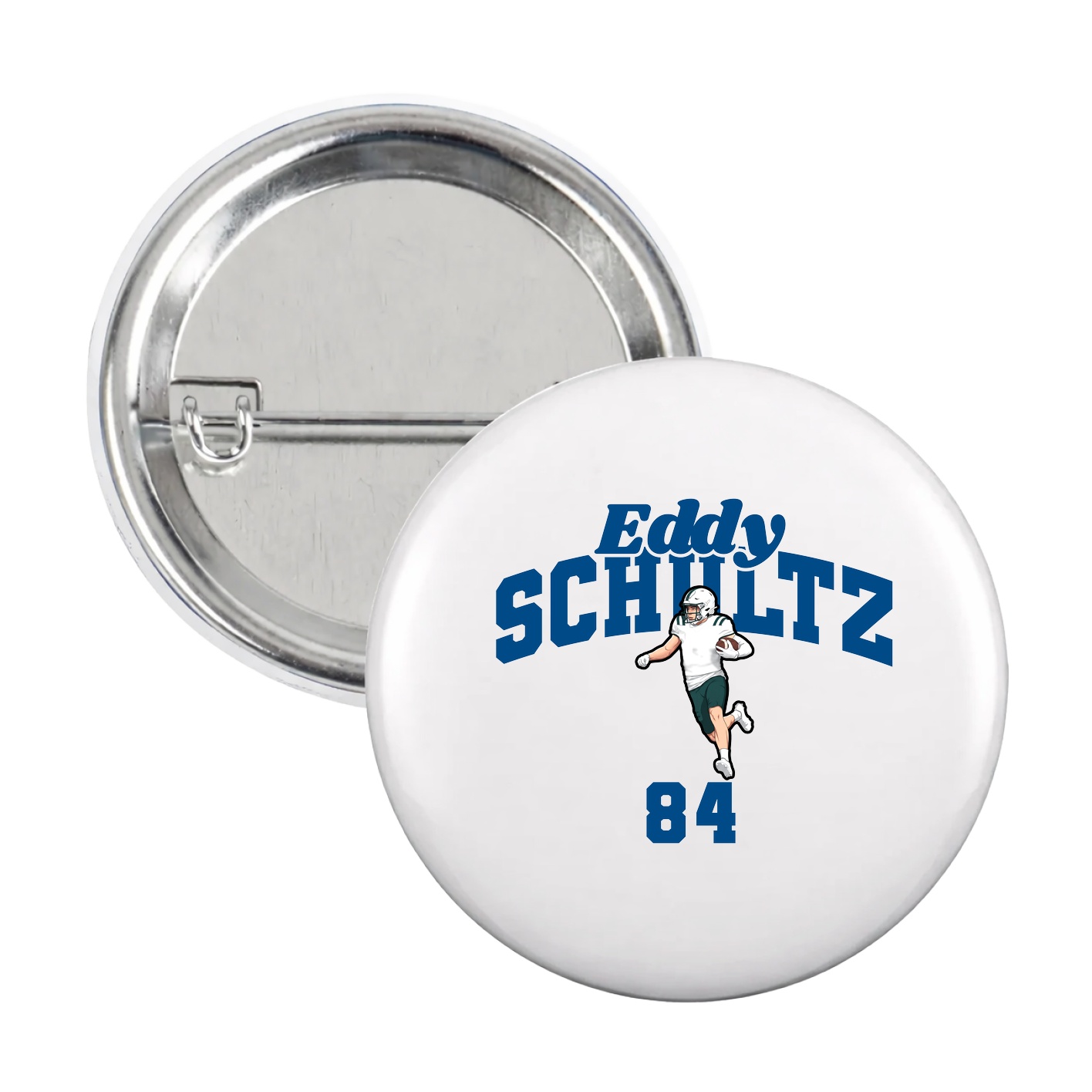 Game Day Button — Signature Arch in White