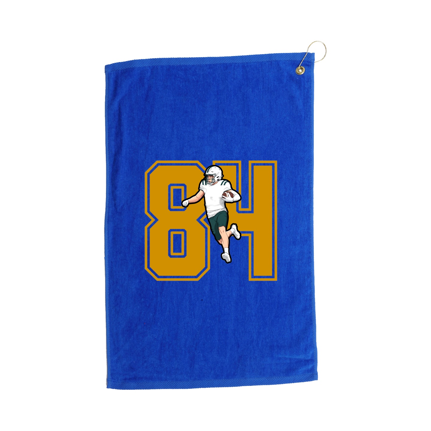Golf Towel — Number in Royal