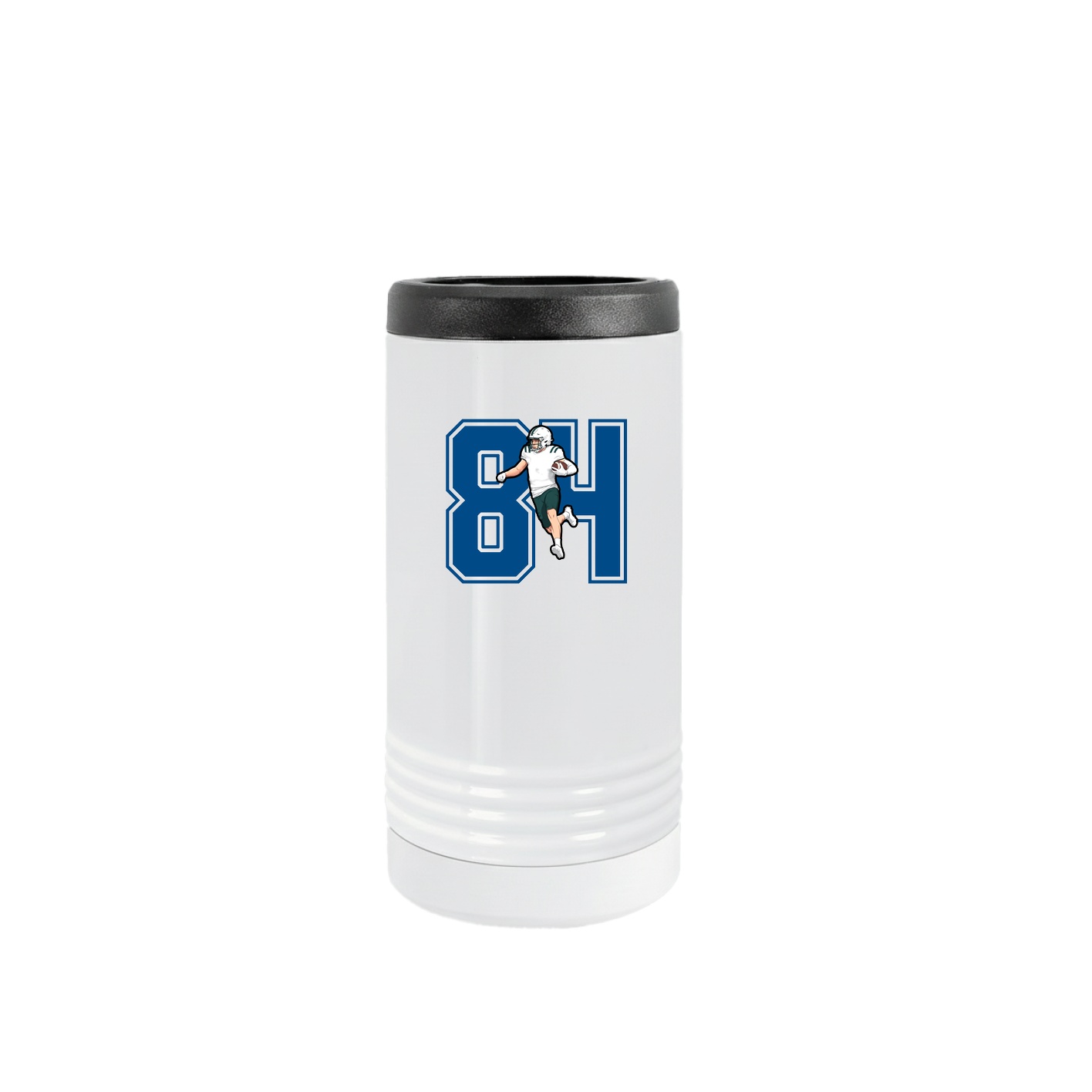 Slim Beverage Holder — Number in White