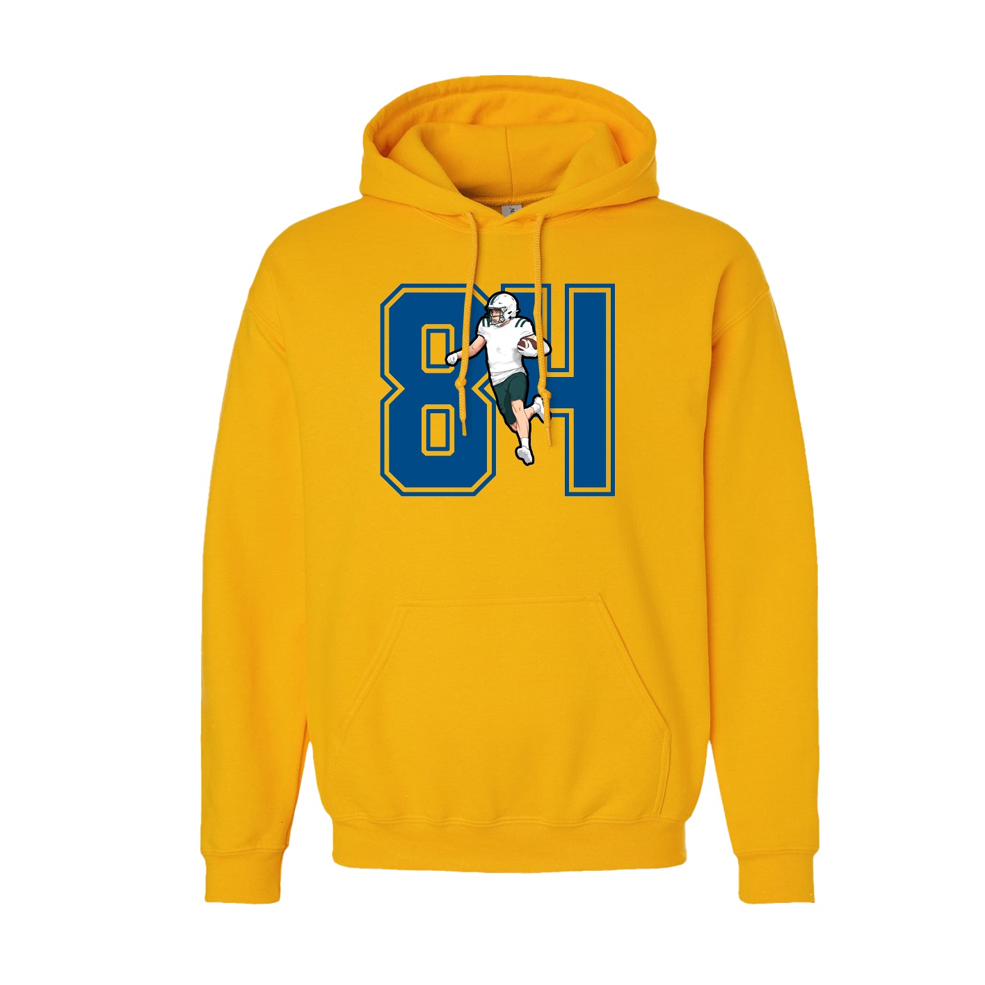 Hoodie — Number in Gold