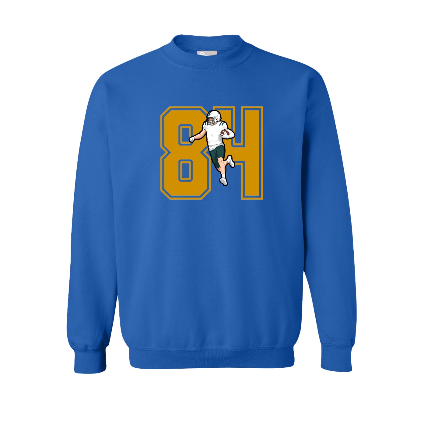 Fleece Crew — Number in Royal