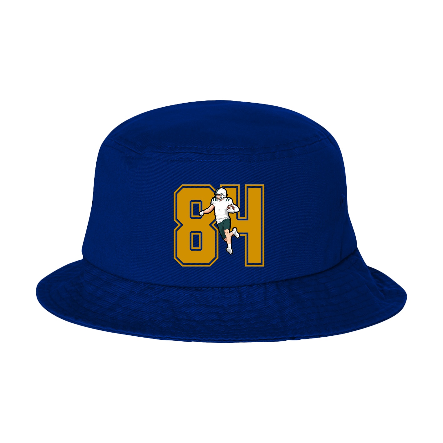 Bucket Cap — Number in Royal Blue