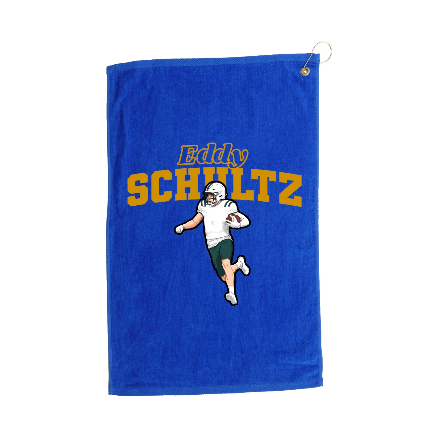 Golf Towel — Name Arch in Royal
