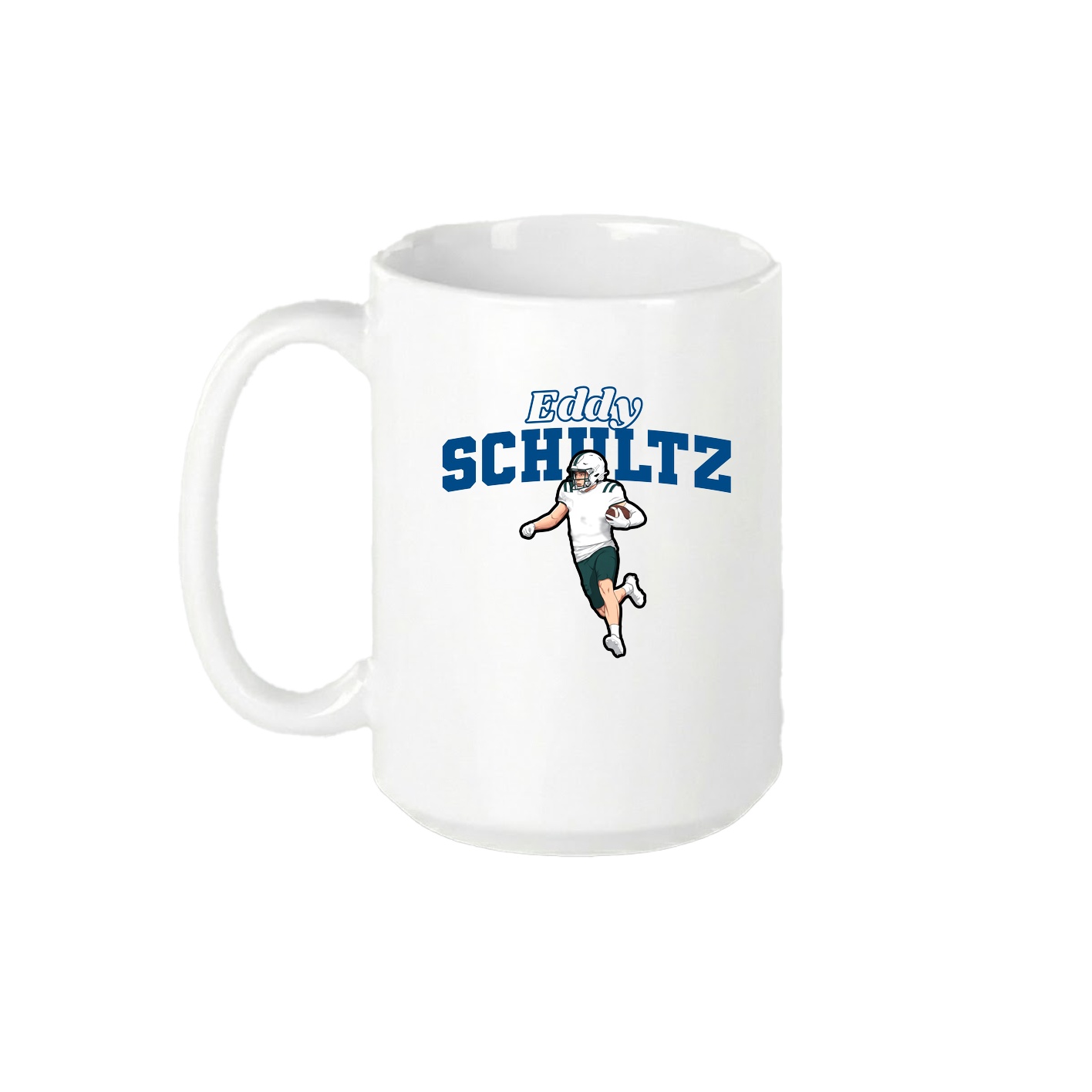 15oz Coffee Mug — Name Arch in White