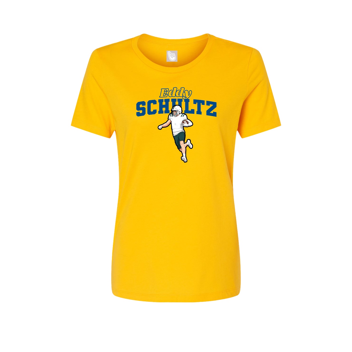 Womens Tee — Name Arch in Gold
