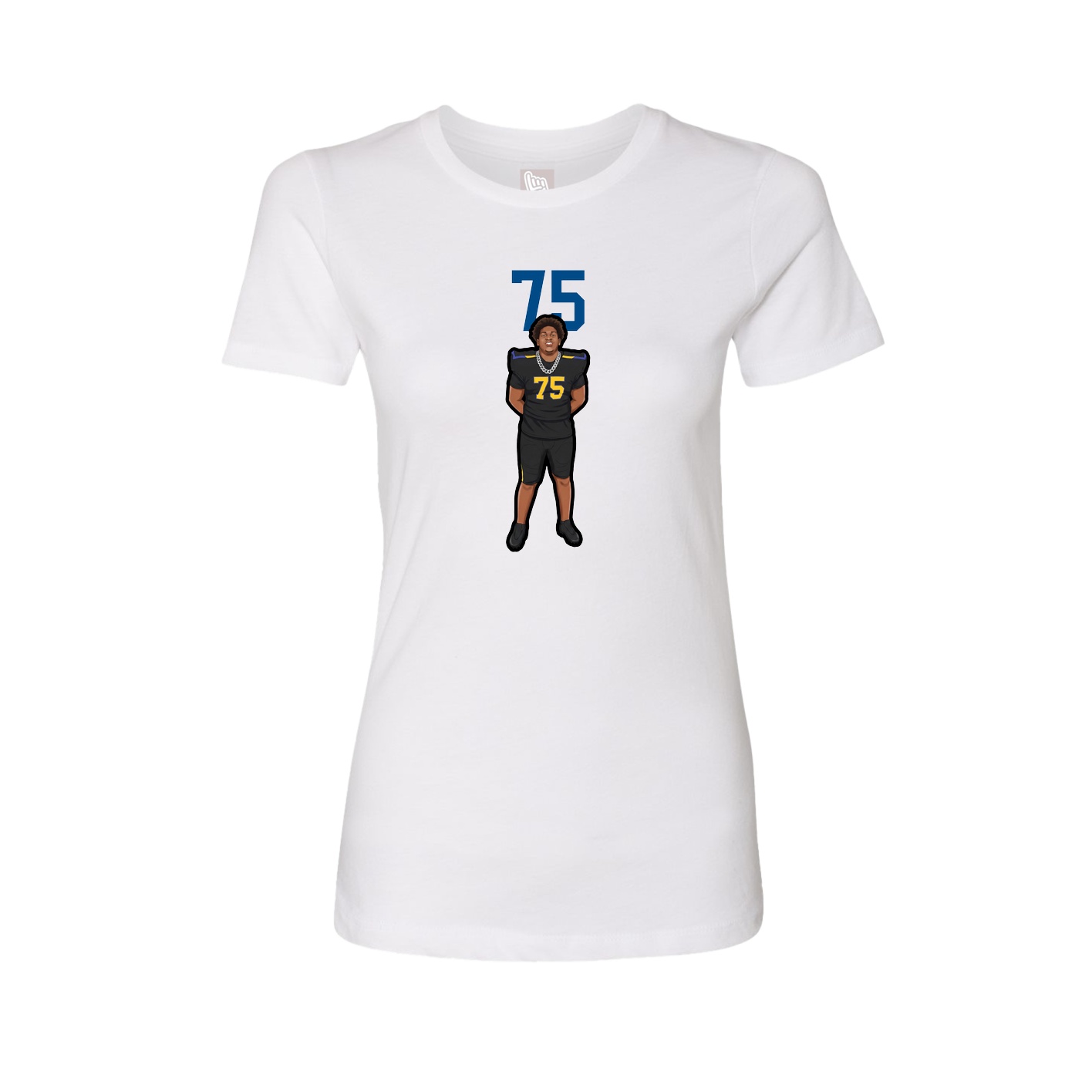 Womens Tee — Number Top in White
