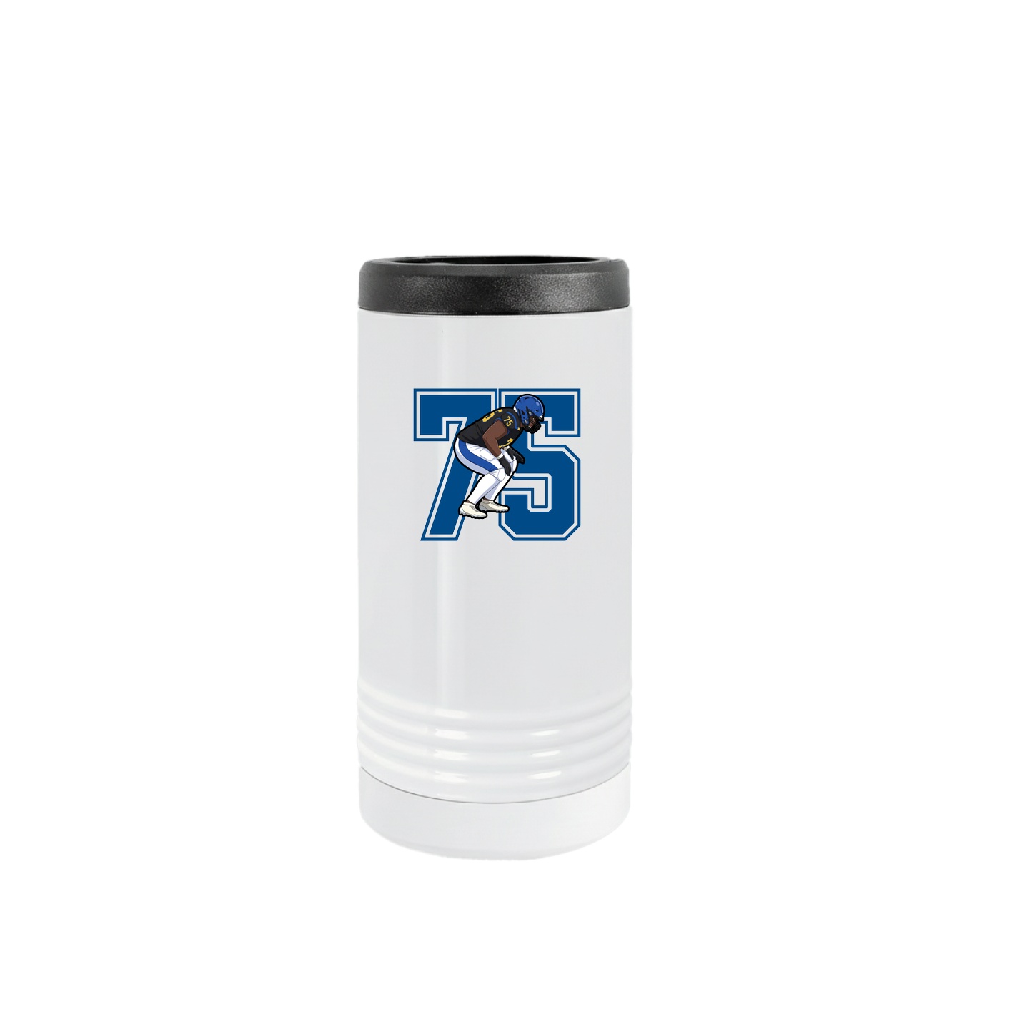 Slim Beverage Holder — Number in White