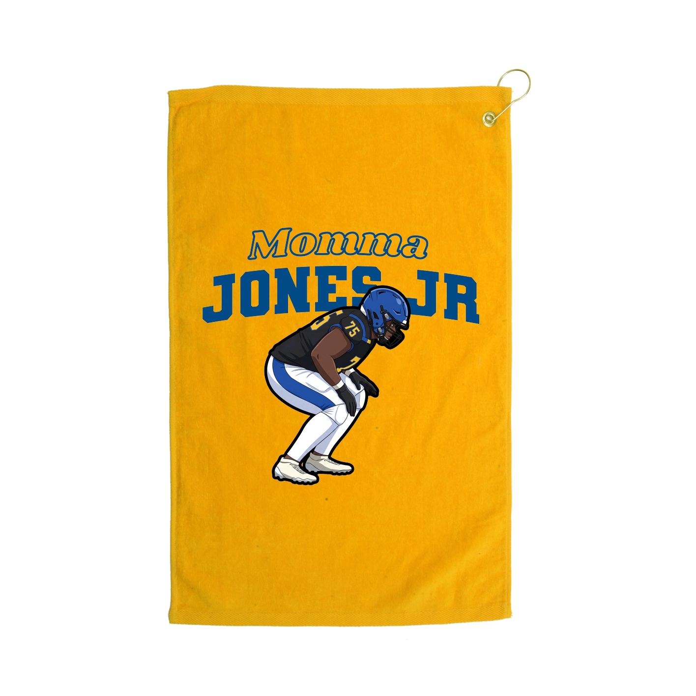 Golf Towel — Mothers Day Block in Gold