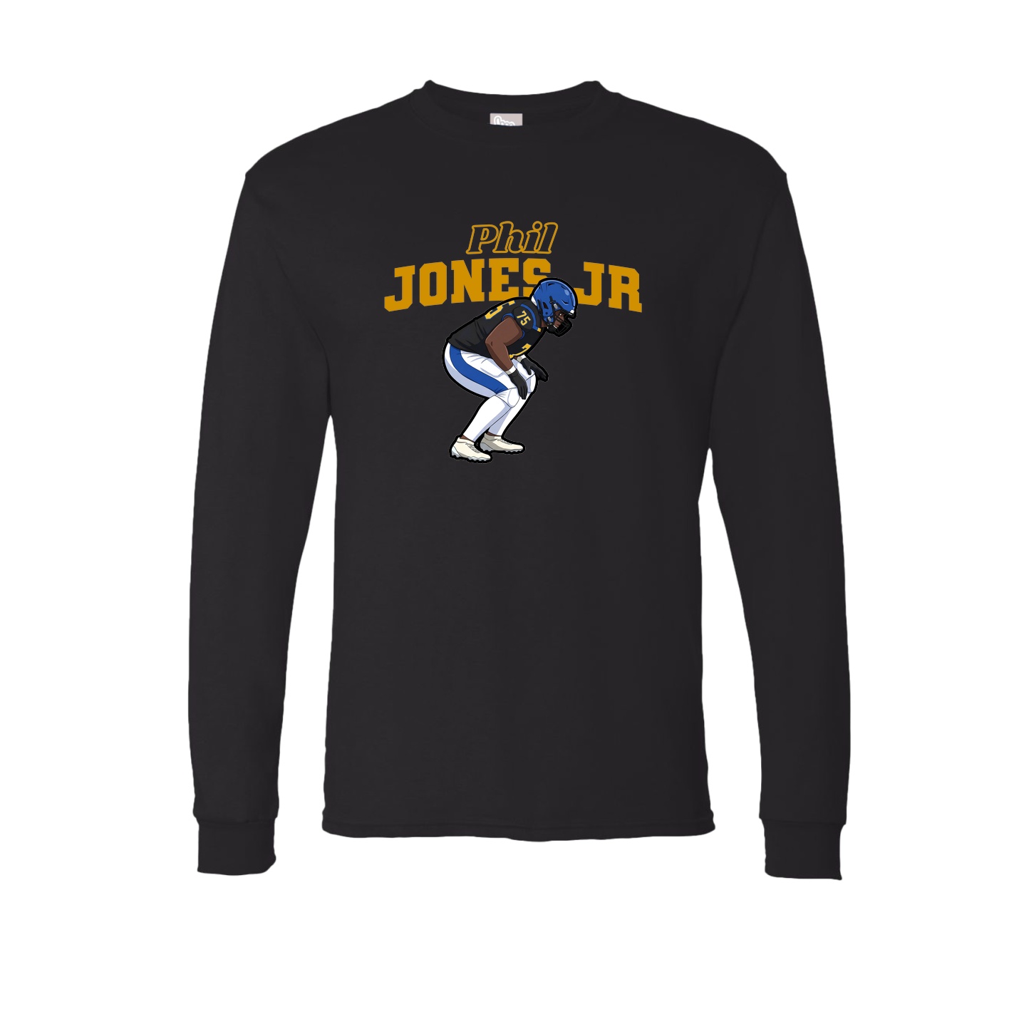 Long Sleeve Tee — Name Arch in Black