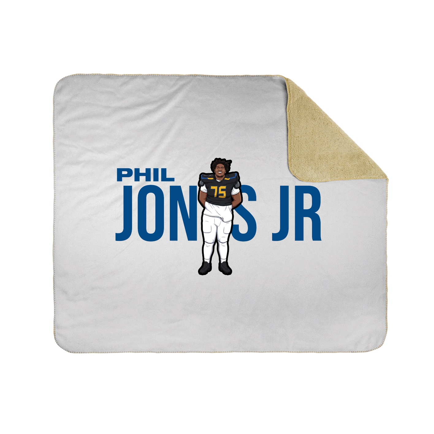 Throw Blanket — Player Name in White