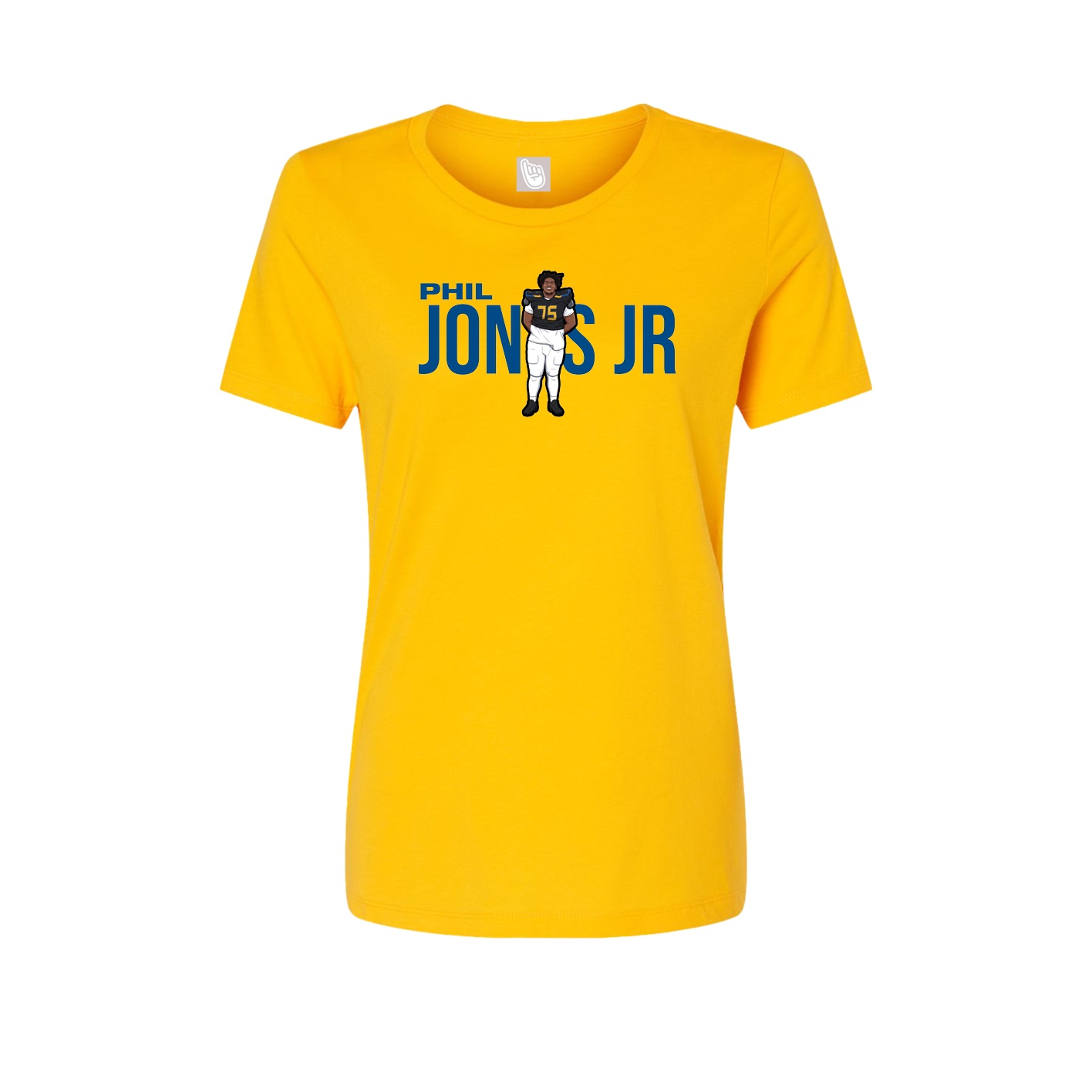 Fitted Women's Tee — Player Name in Gold