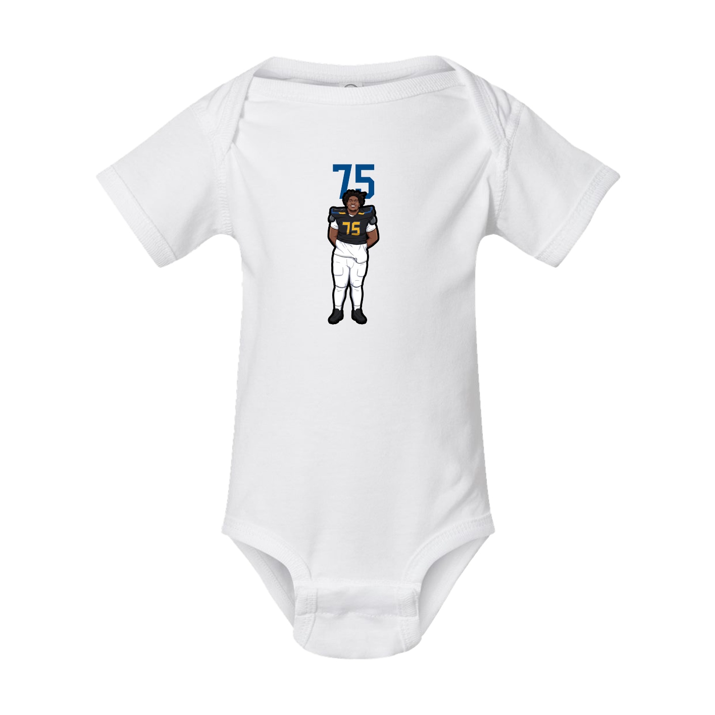 Baby Onesie — Number Top in White
