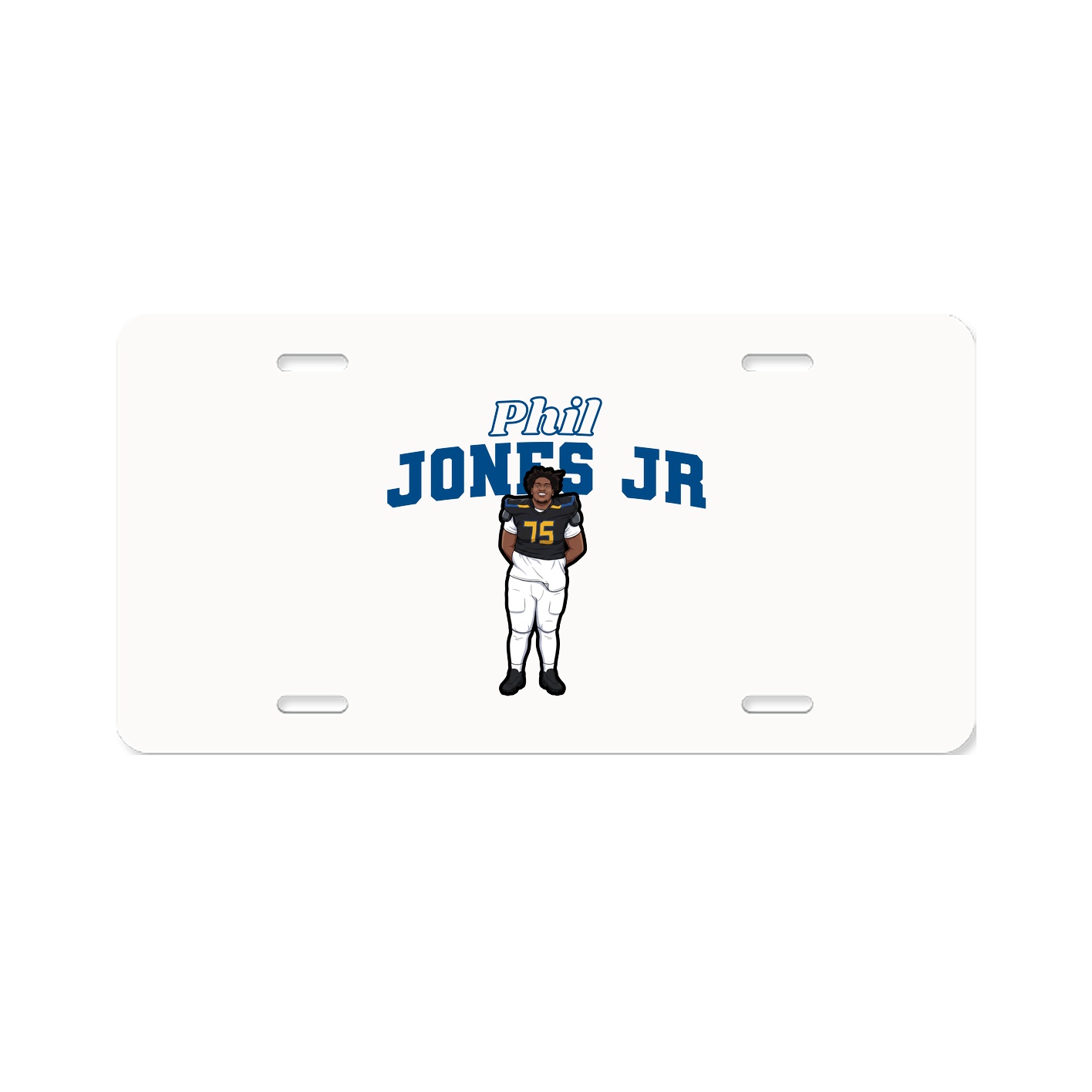 License Plate — Name Arch in Classic