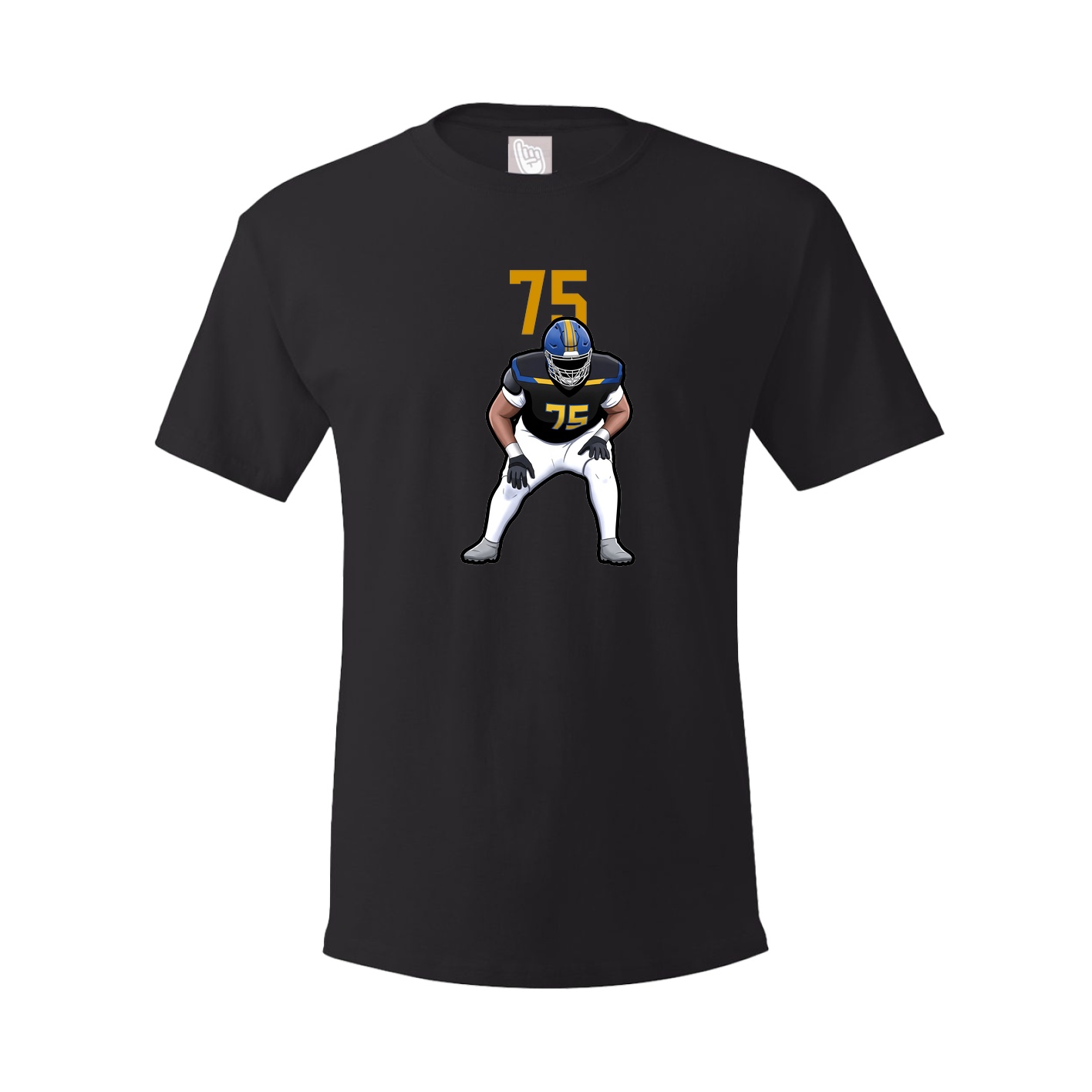 Youth Tee — Number Top in Black