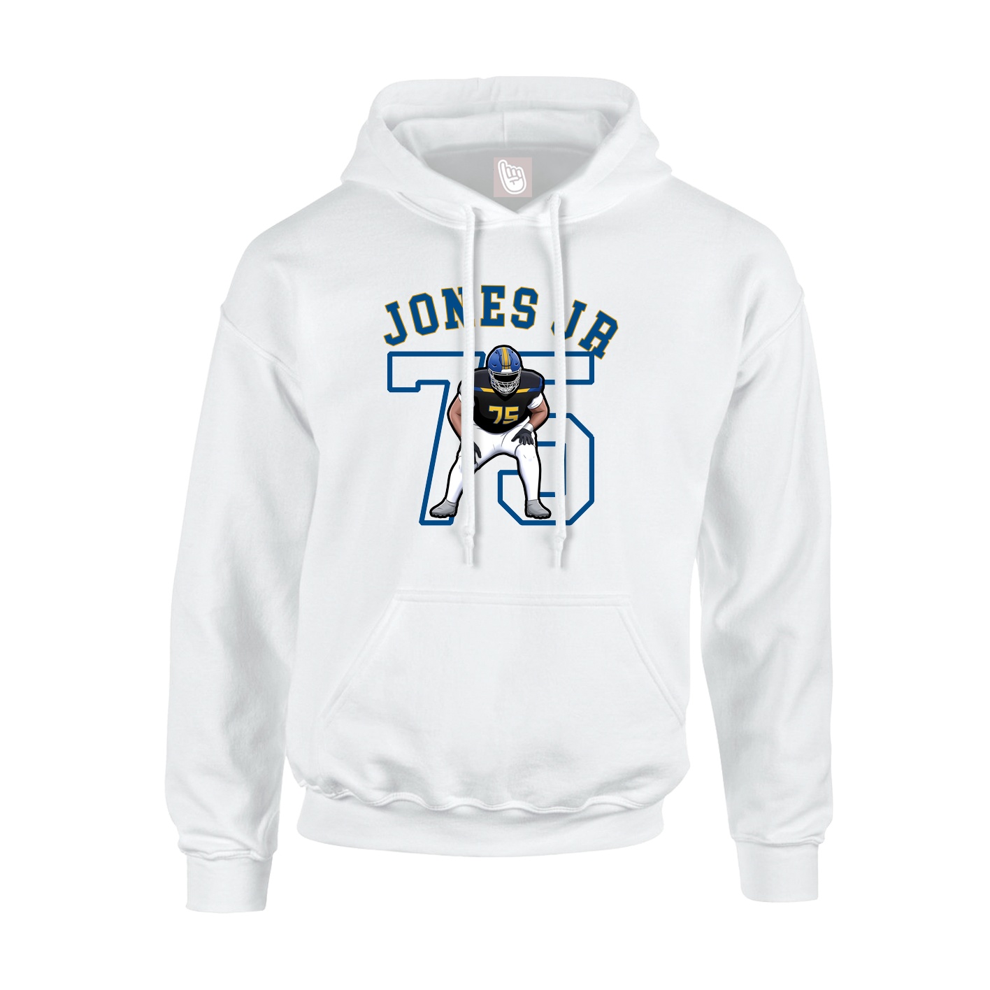 Youth Hoodie — Shirsey Arch in White
