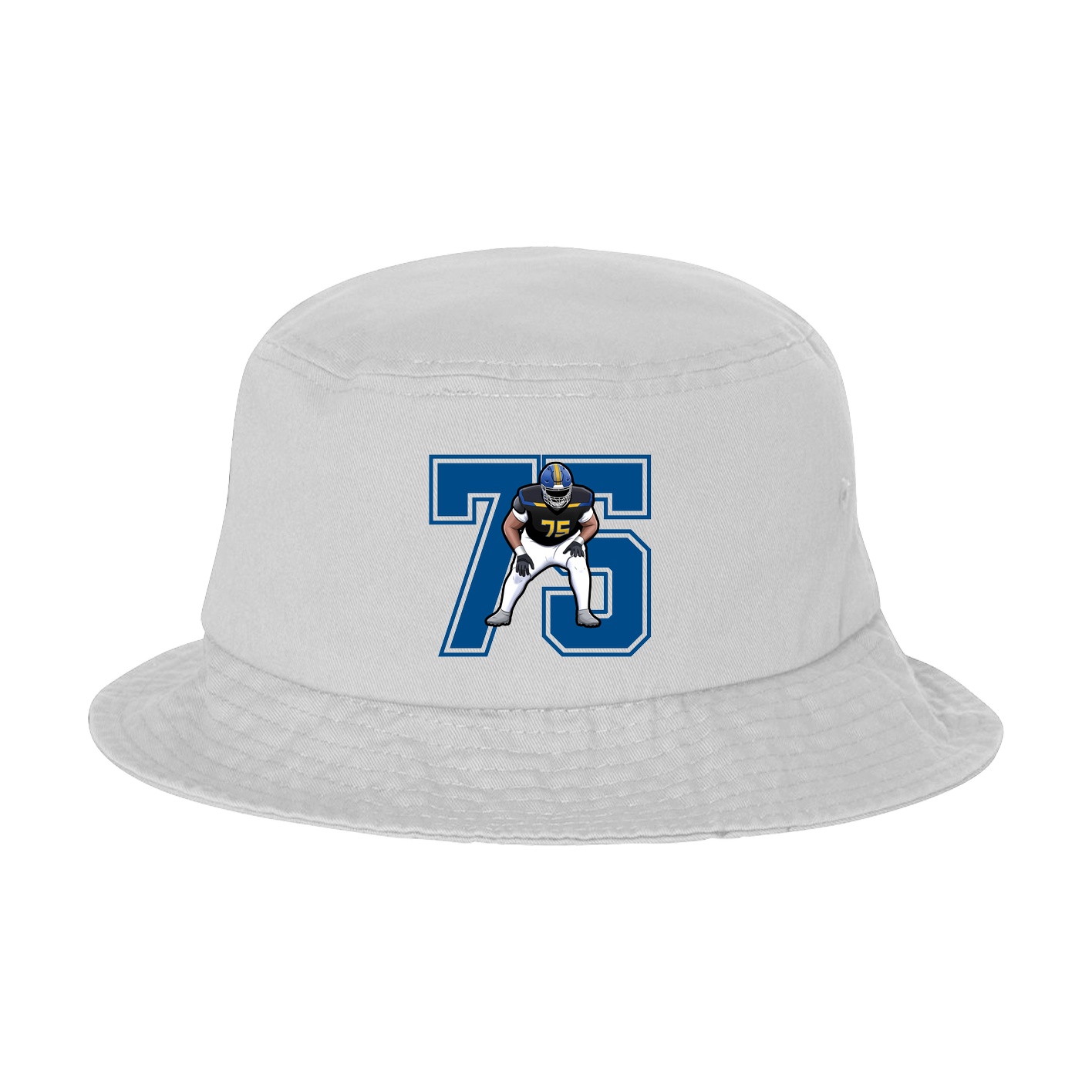 Bucket Cap — Number in White