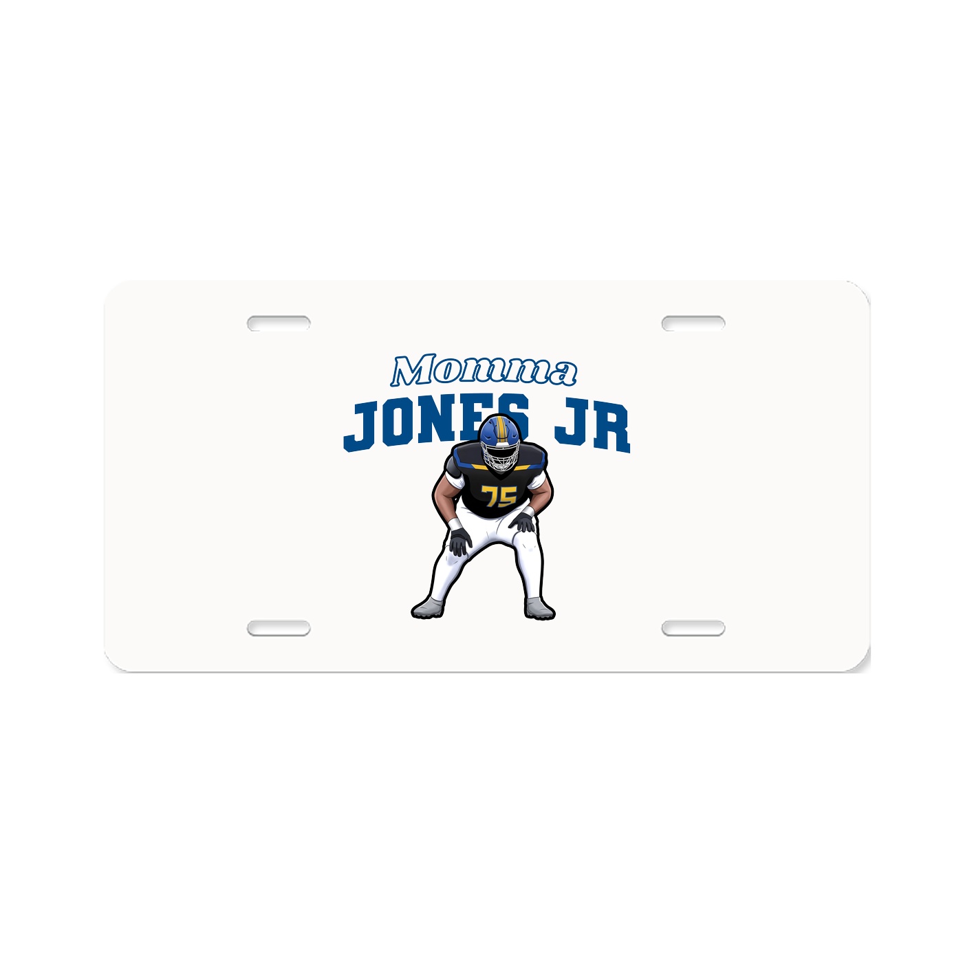 License Plate — Mothers Day Block in Classic