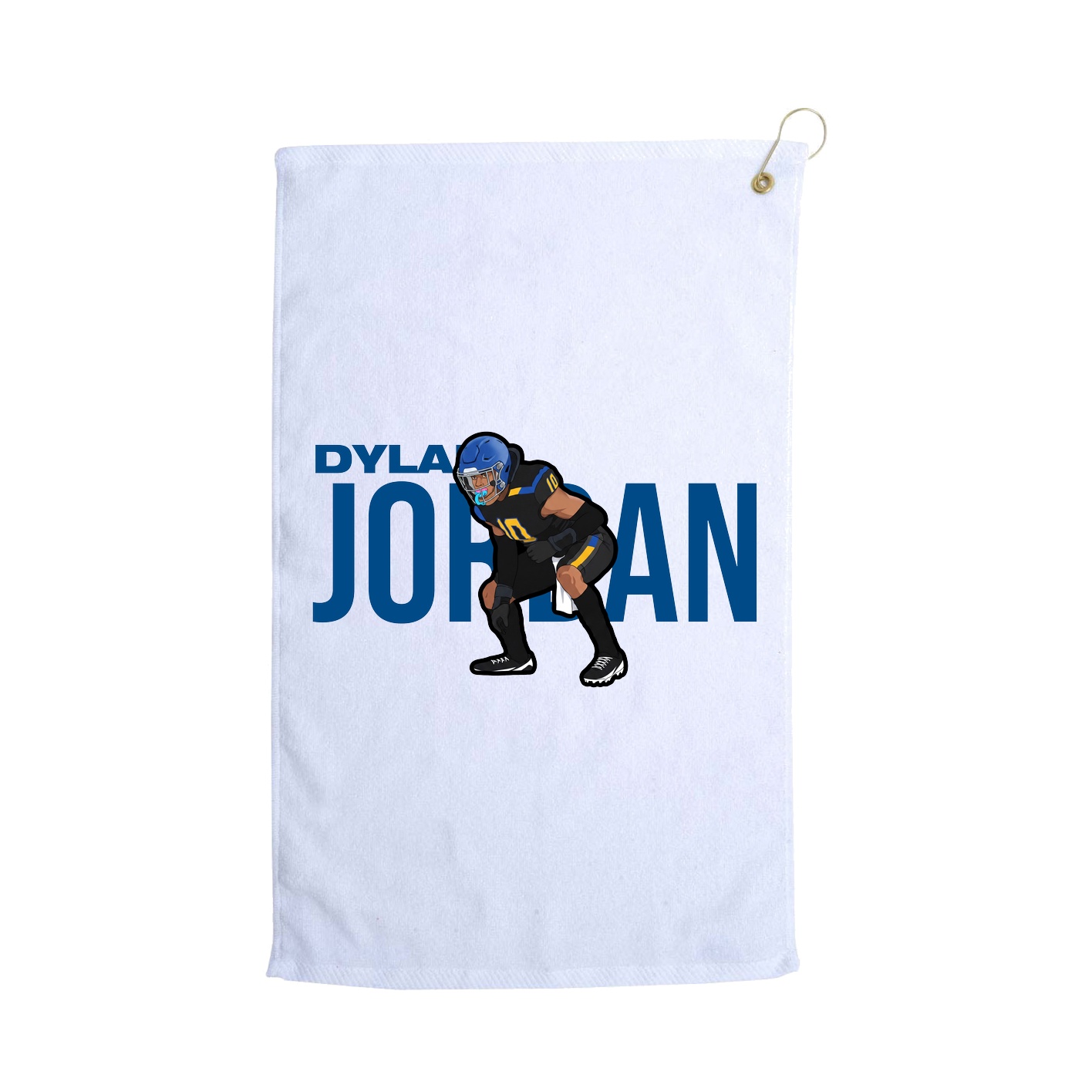 Golf Towel — Player Name in White