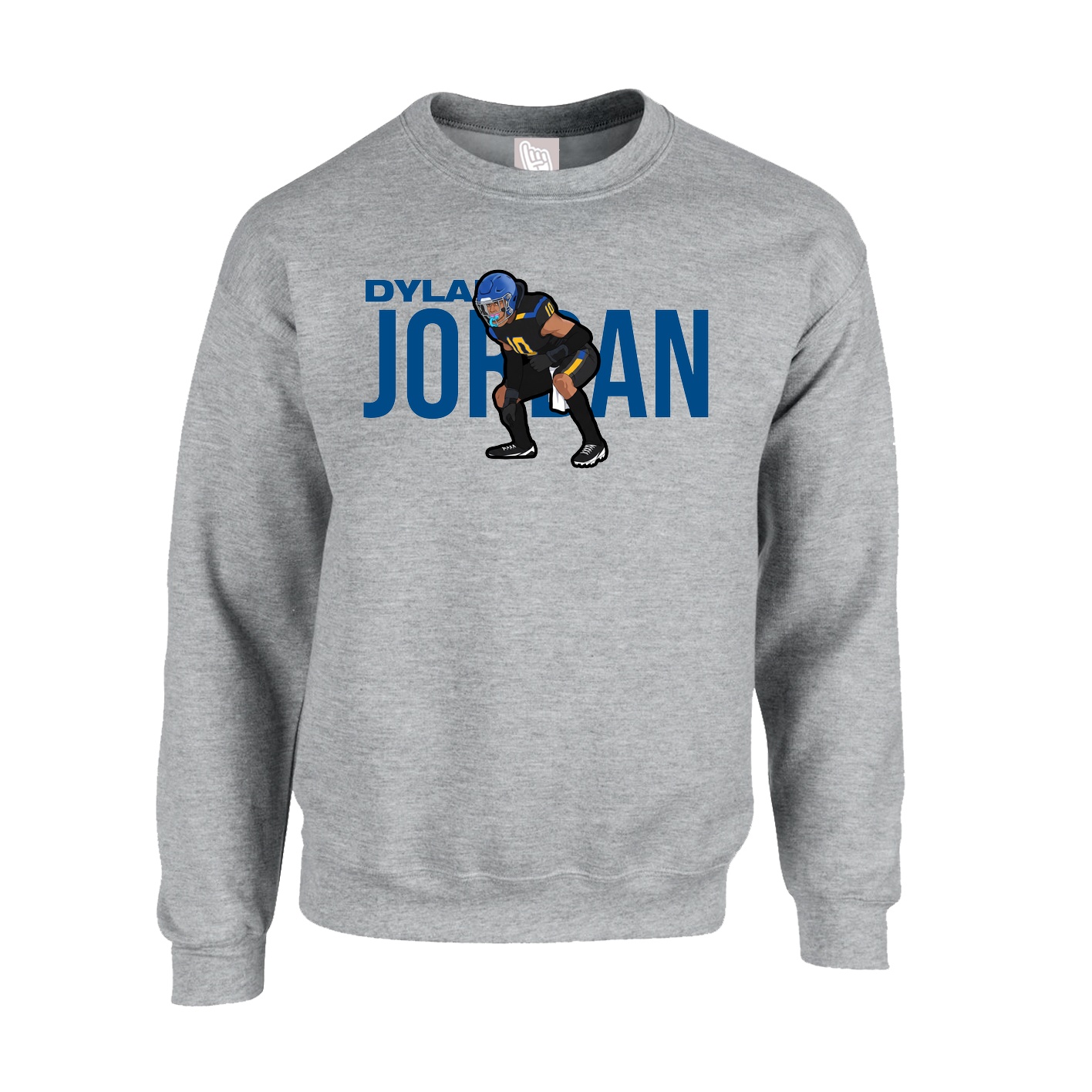 Fleece Crew — Player Name in Grey