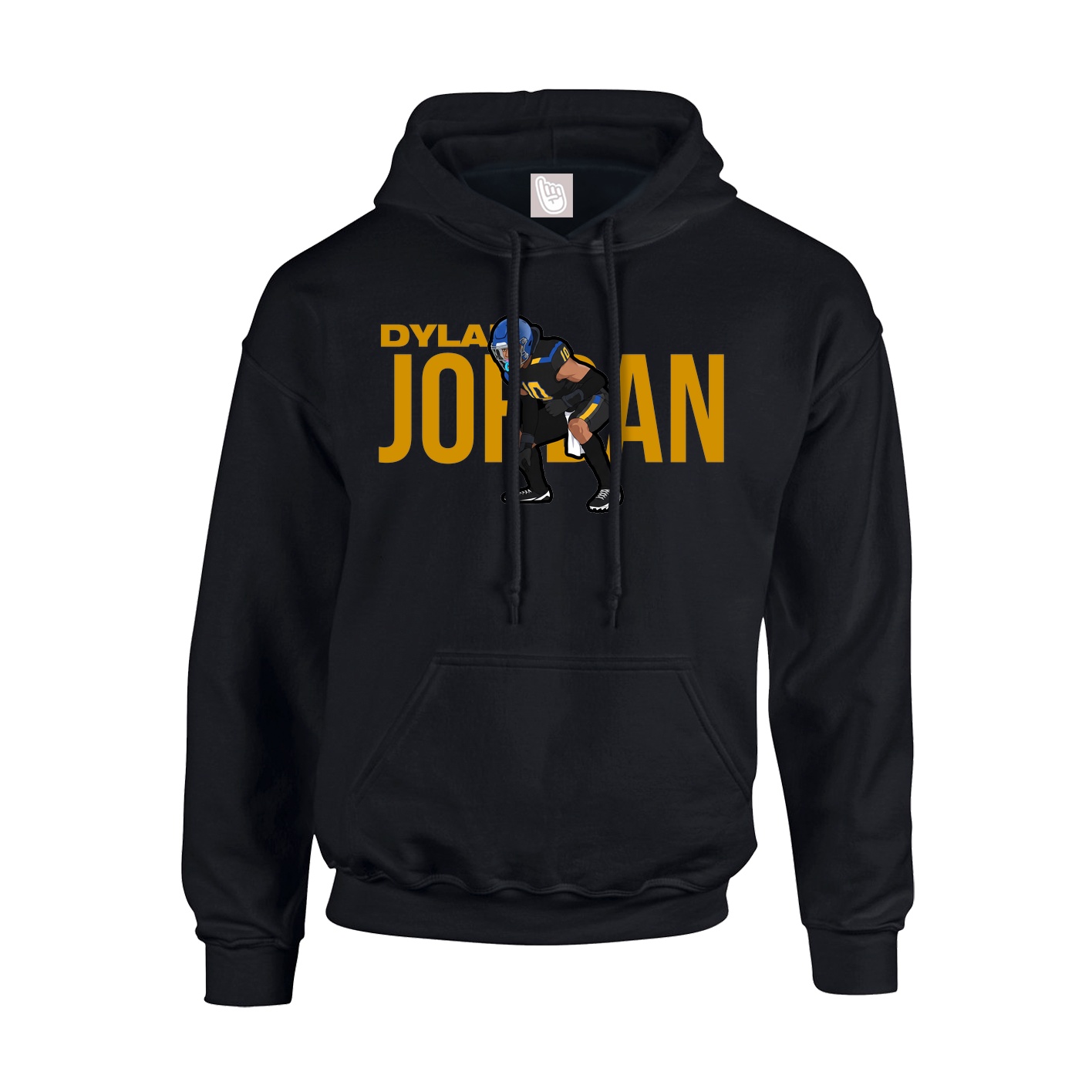 Youth Hoodie — Player Name in Black