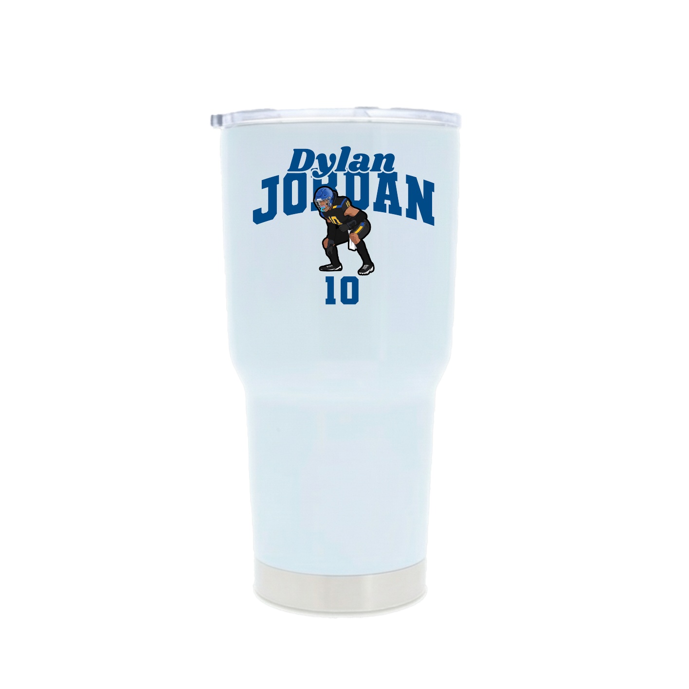 30oz Stainless Steel Tumbler — Signature Arch in White