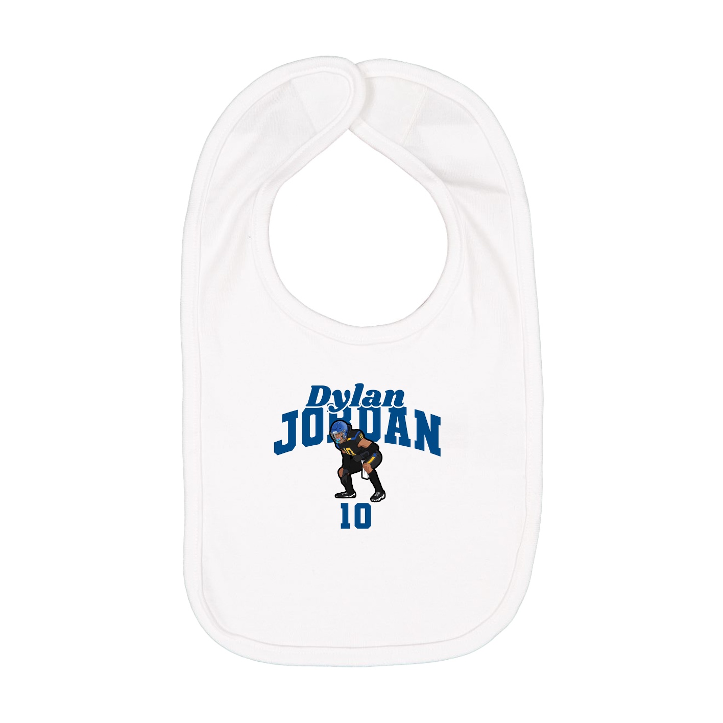 Infant Bib — Signature Arch in White