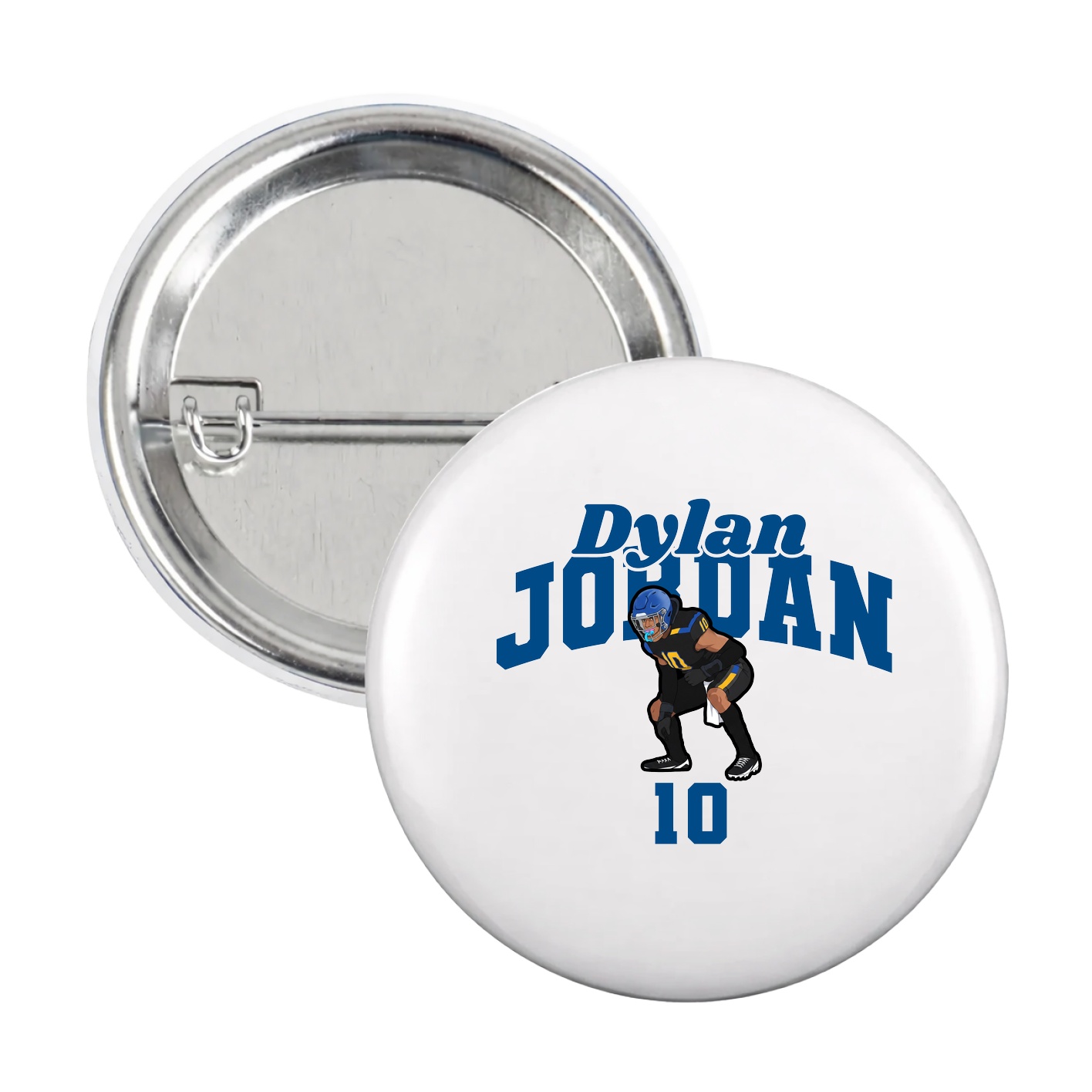 Game Day Button — Signature Arch in White