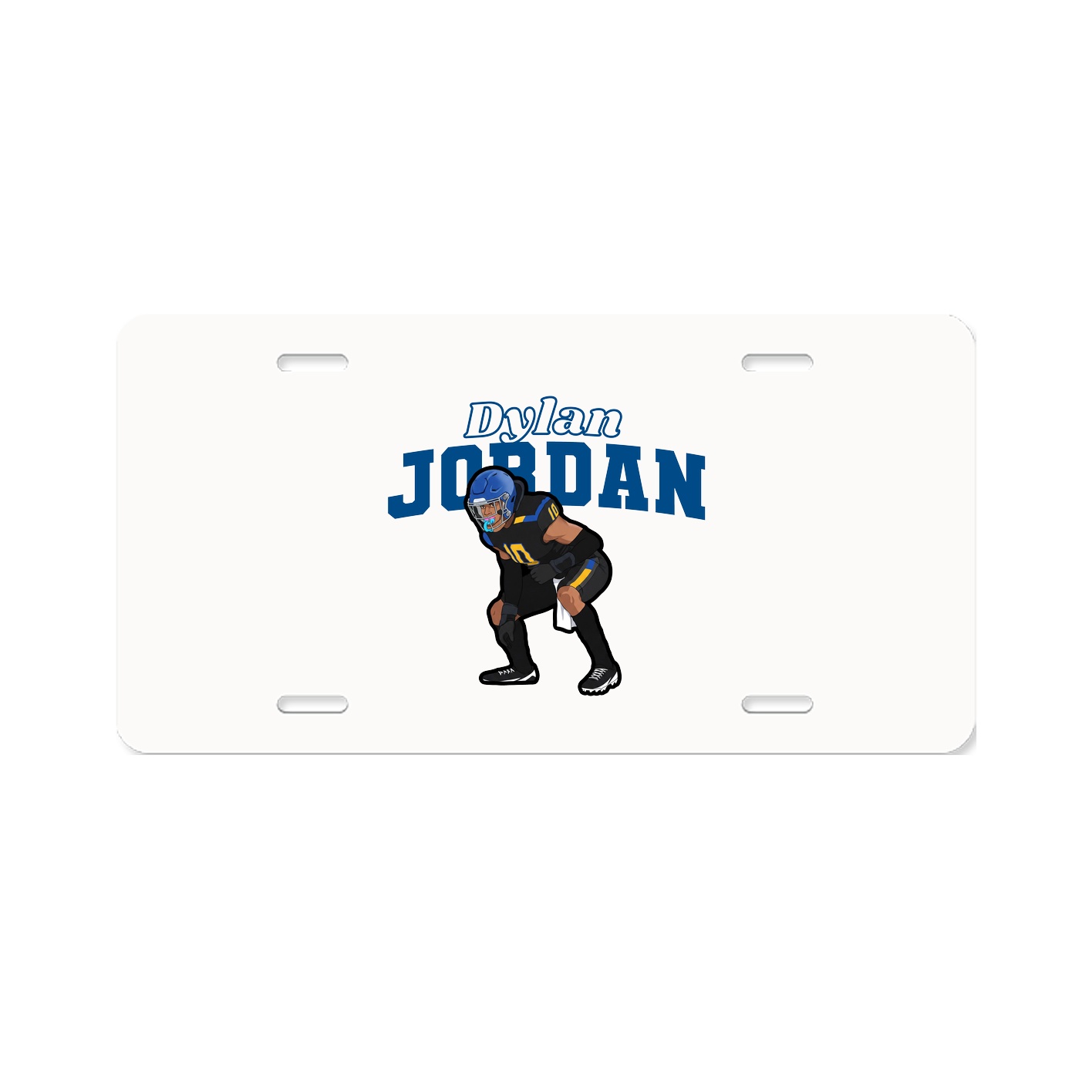 License Plate — Name Arch in Classic