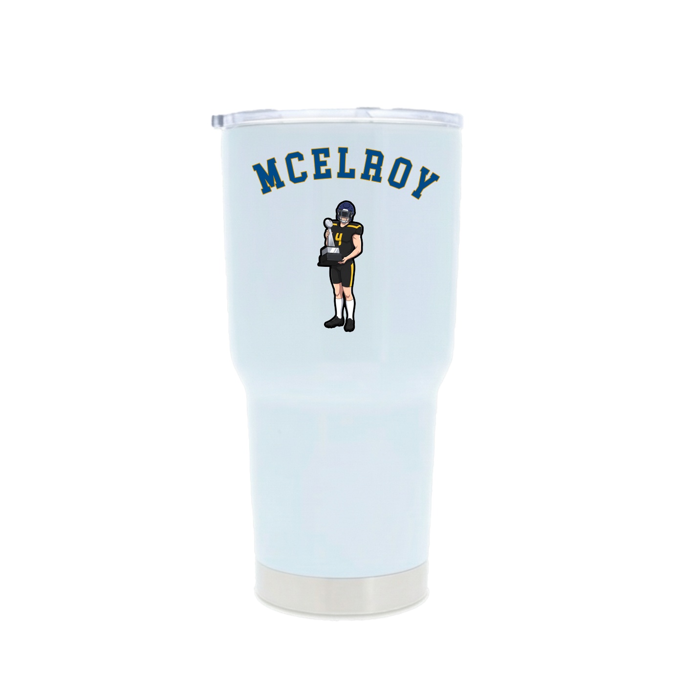30oz Stainless Steel Tumbler — Shirsey Arch in White