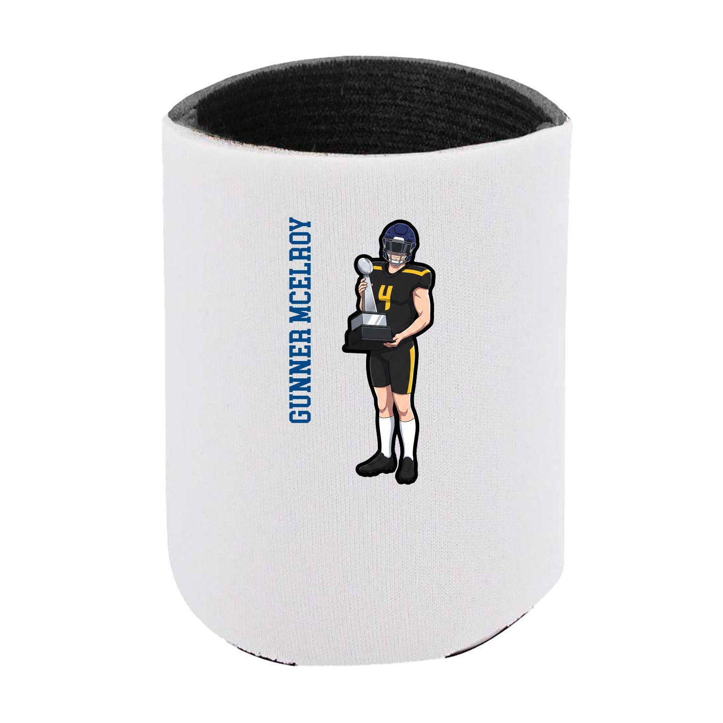 Can Holder — Name Vertical in White