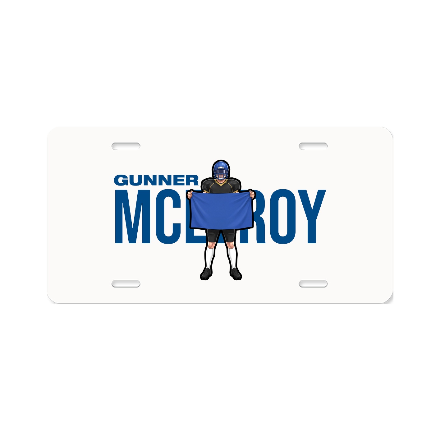 License Plate — Player Name in Classic