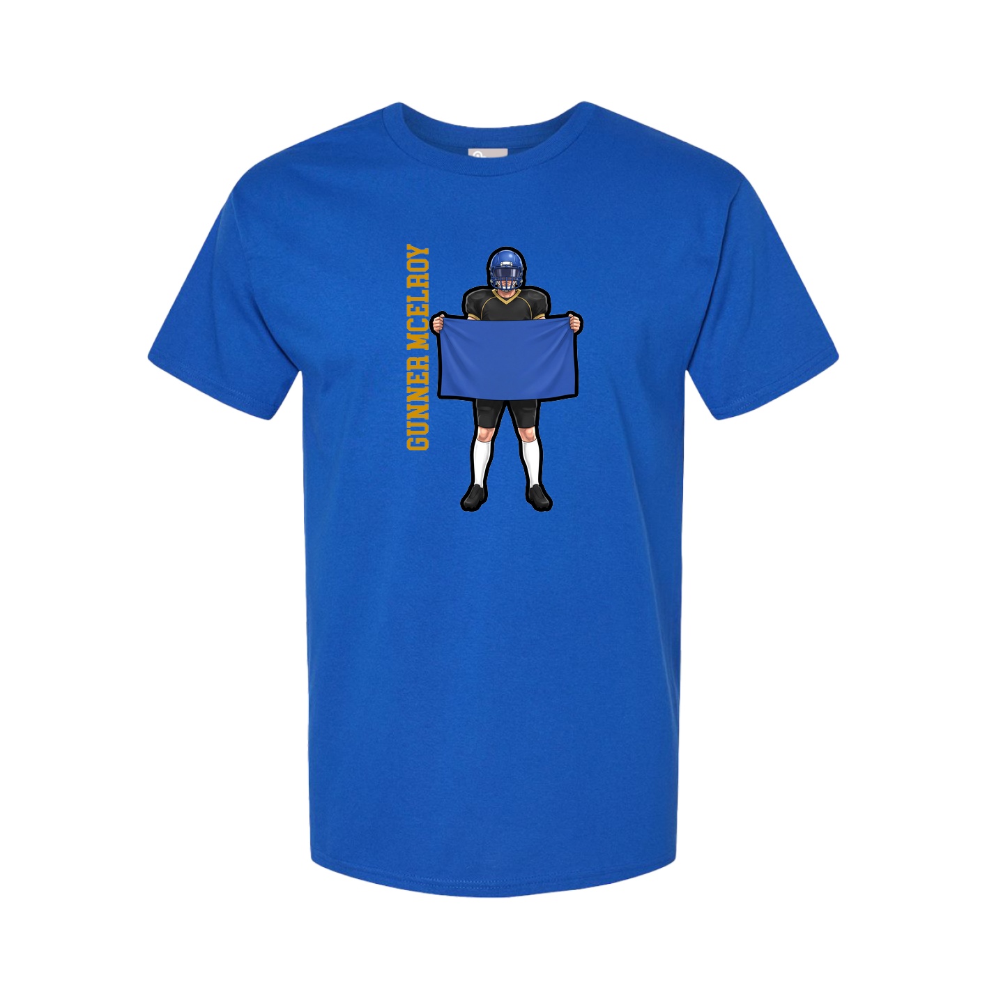 Tee — Name Vertical in Royal
