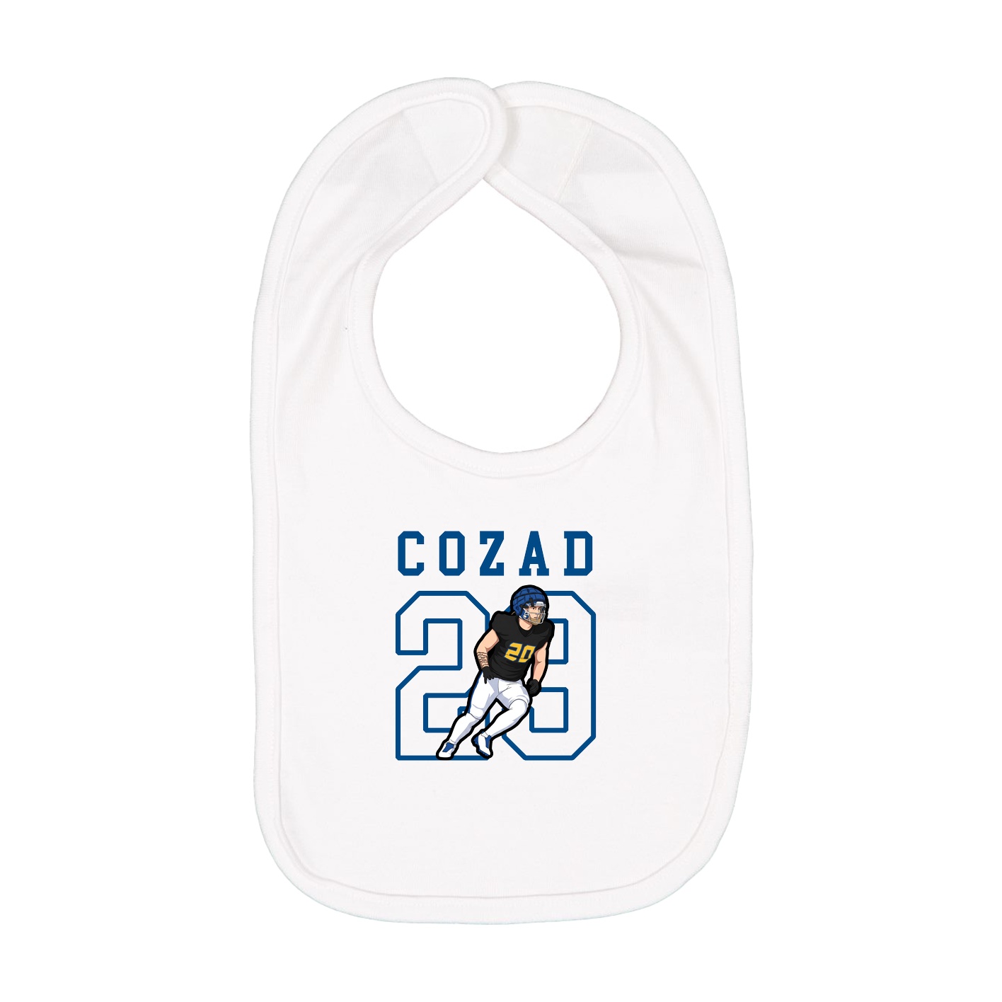 Infant Bib — Shirsey in White