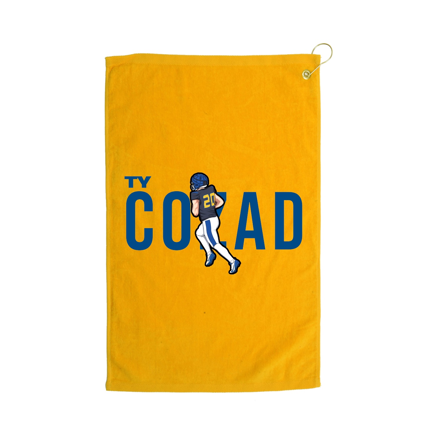 Golf Towel — Player Name in Gold