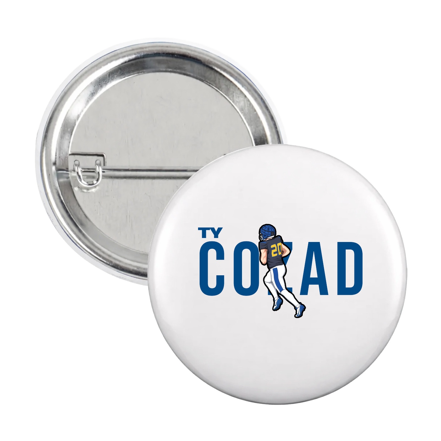 Game Day Button — Player Name in White